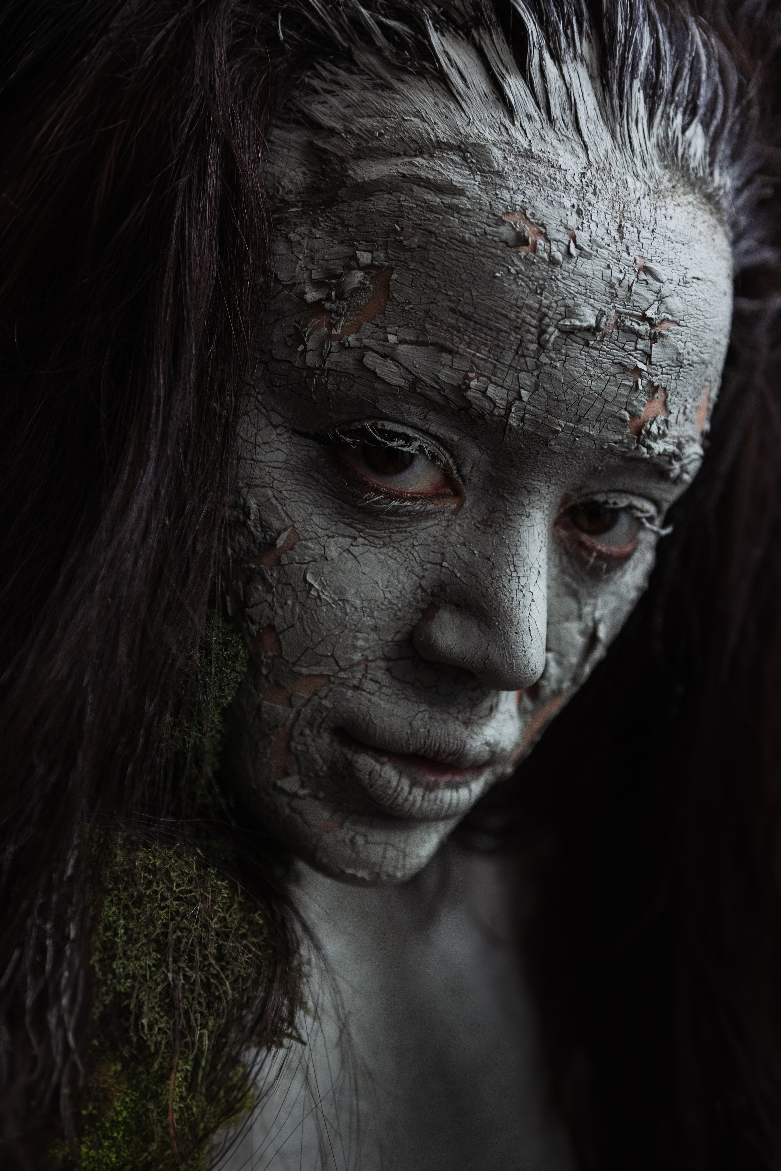 CLAY FACE. ARSENY TIMOSHENKO PHOTOGRAPHER