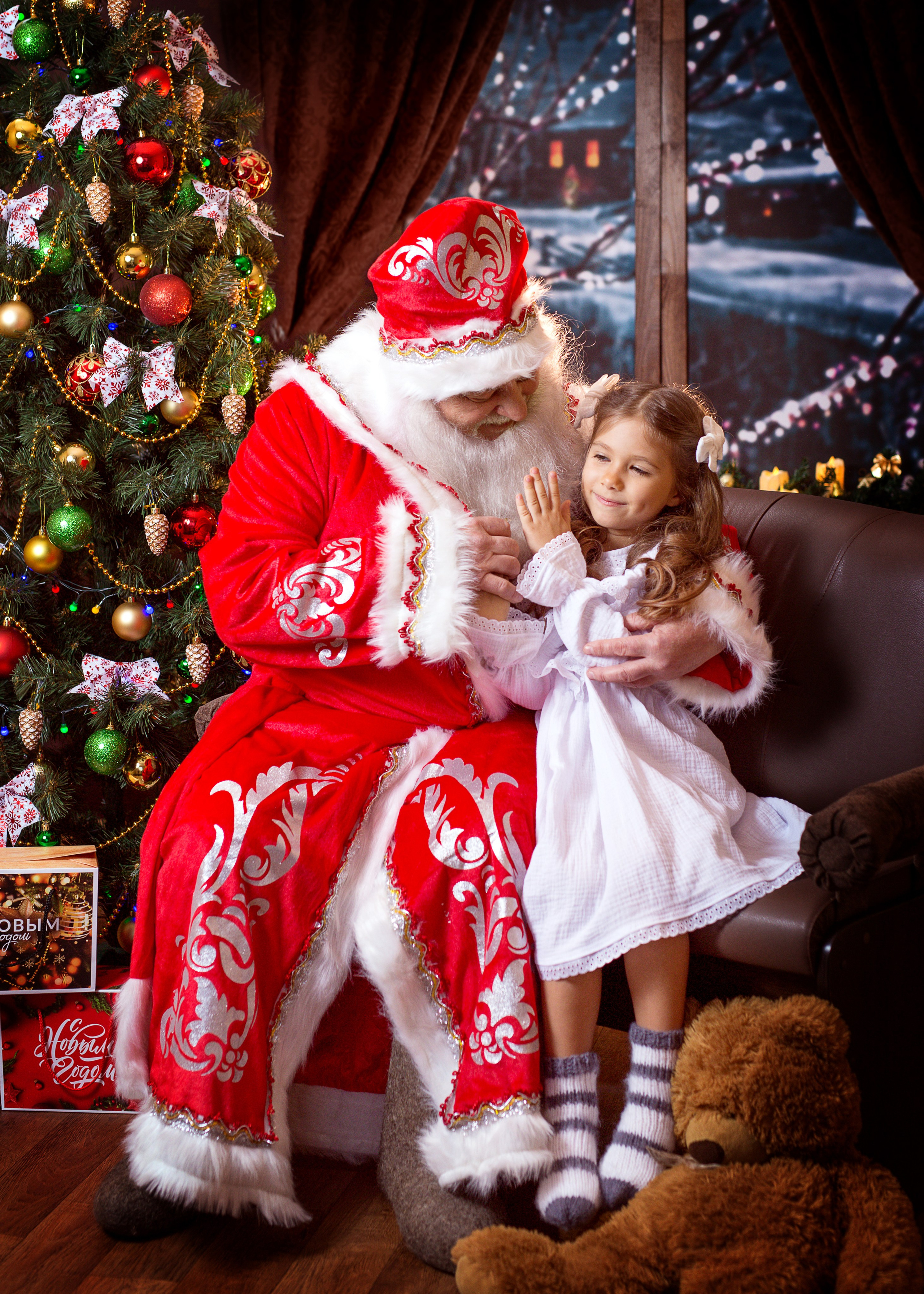 Фотосессия с Дедом Морозом 2022 год. Фотограф в детский сад Елена Колчева Новокузнецк