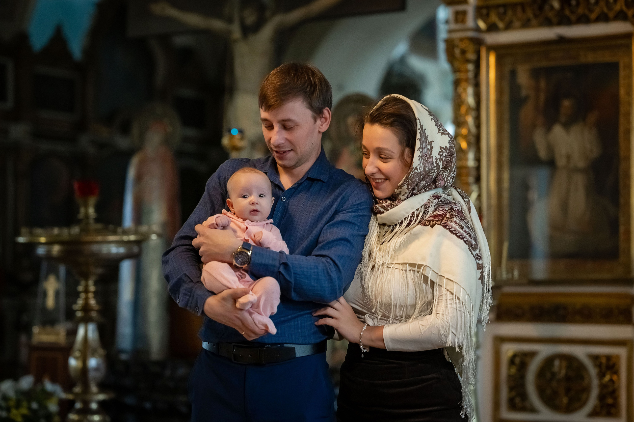 Крещение Ангелины. Семейный фотограф в г. Воскресенск Наталия Молева