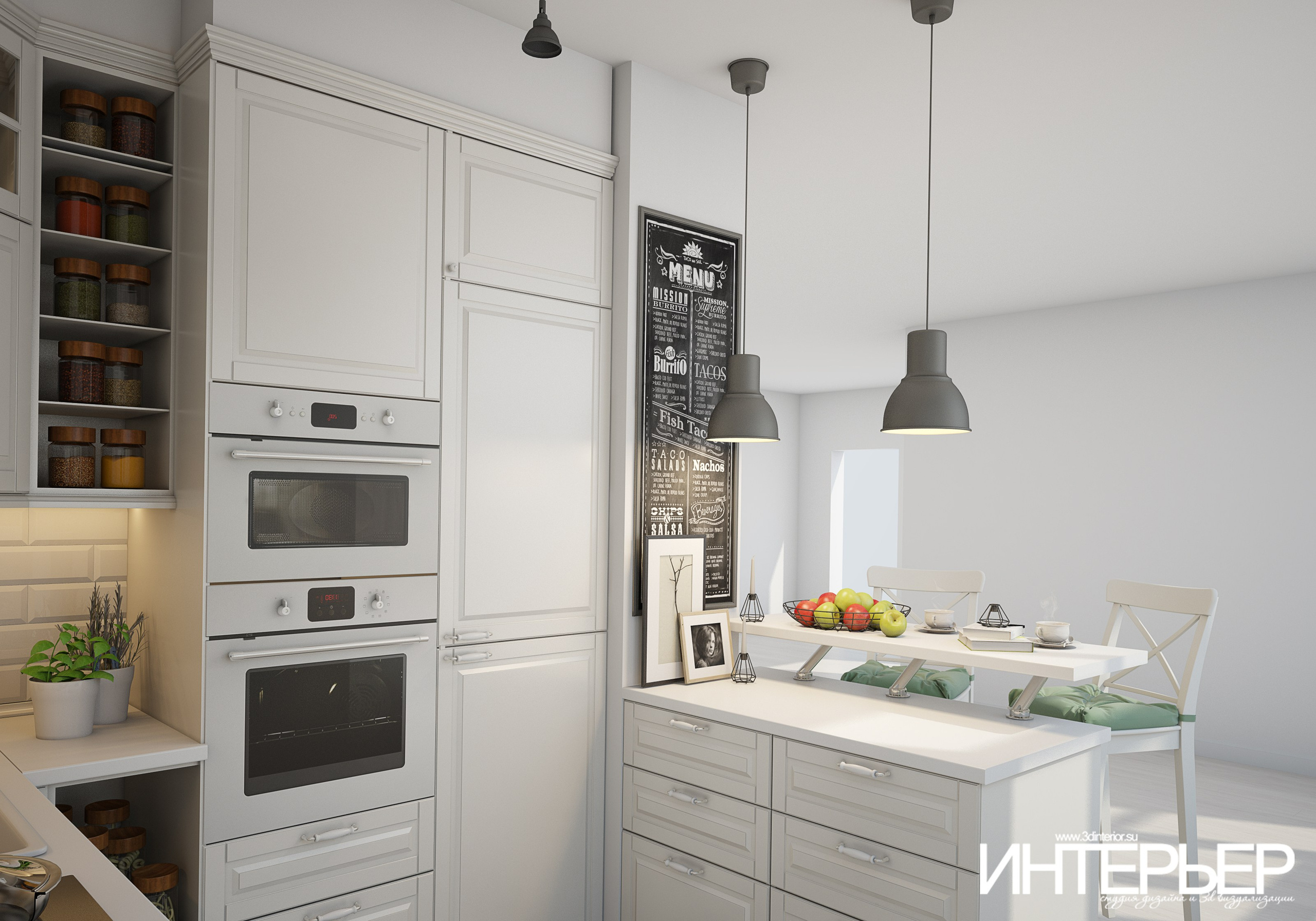 Портфолио. Дизайн интерьера, 3D визуализация и 3D моделирование. Создание проектов и чертежей. КМВ: Кисловодск, Пятигорск, Ессентуки и удаленно