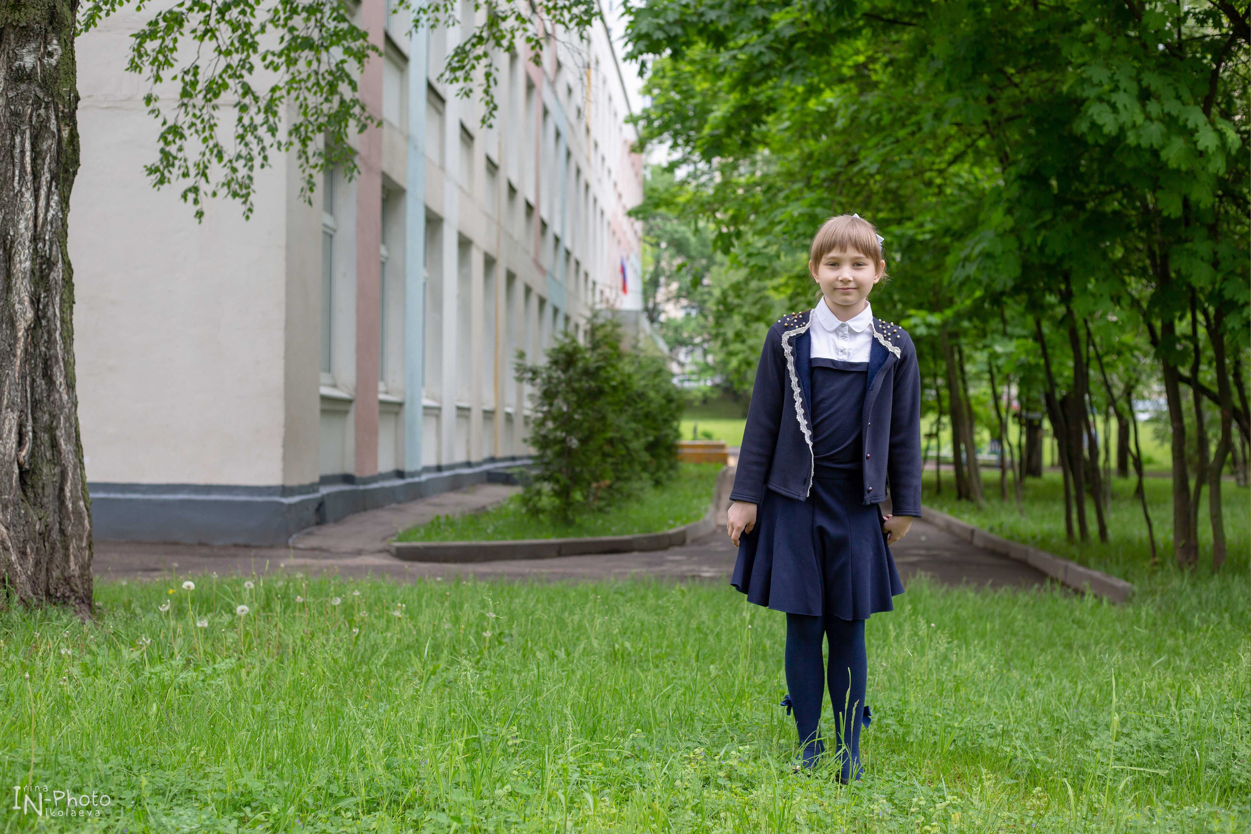Индивидуальная школьная фотосессия. Школьный и детсадовский фотограф Москва. Детский фотограф