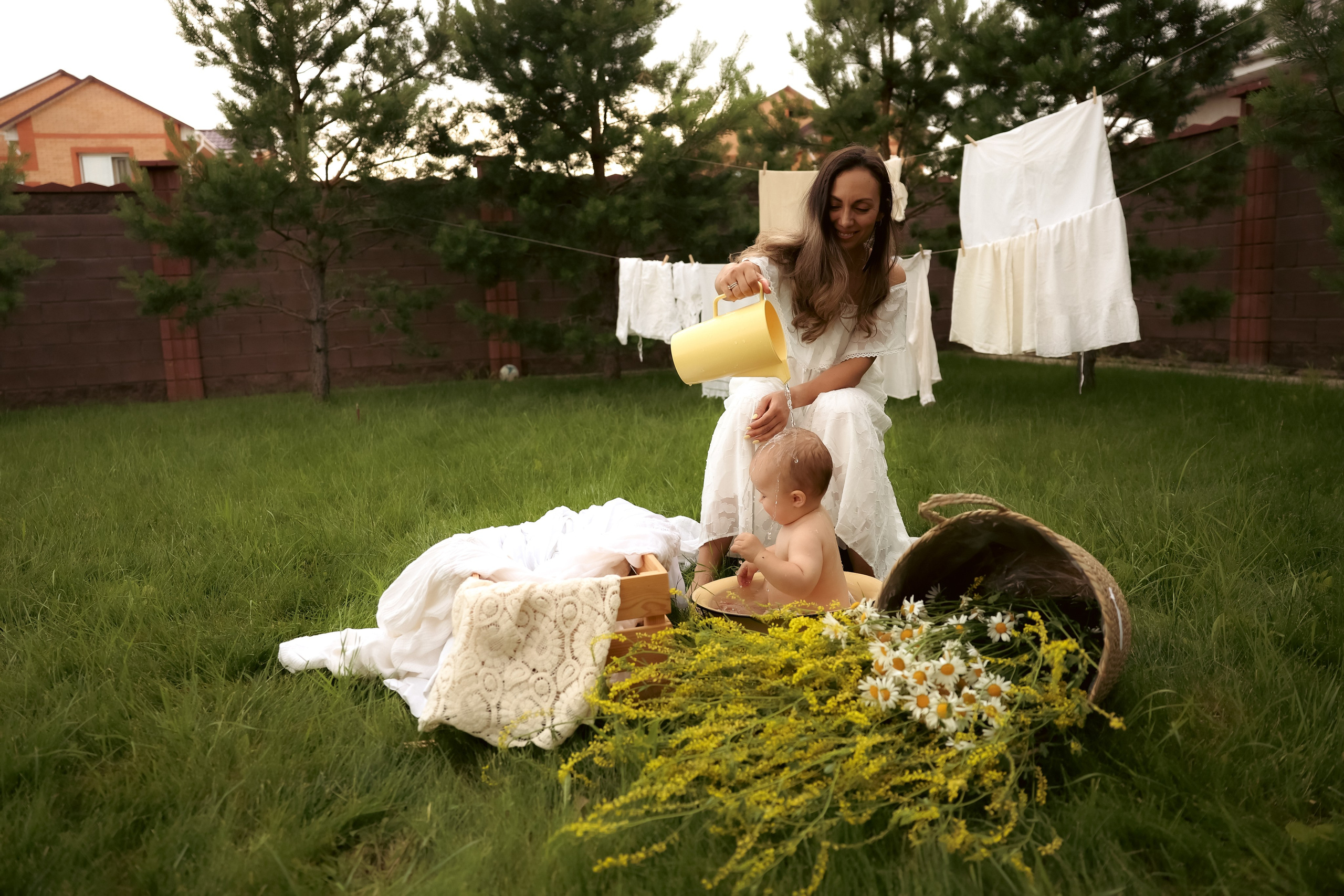 Большая стирка. Ваш семейный newborn и lifestyle фотограф в СПБ Наталья Журавлева