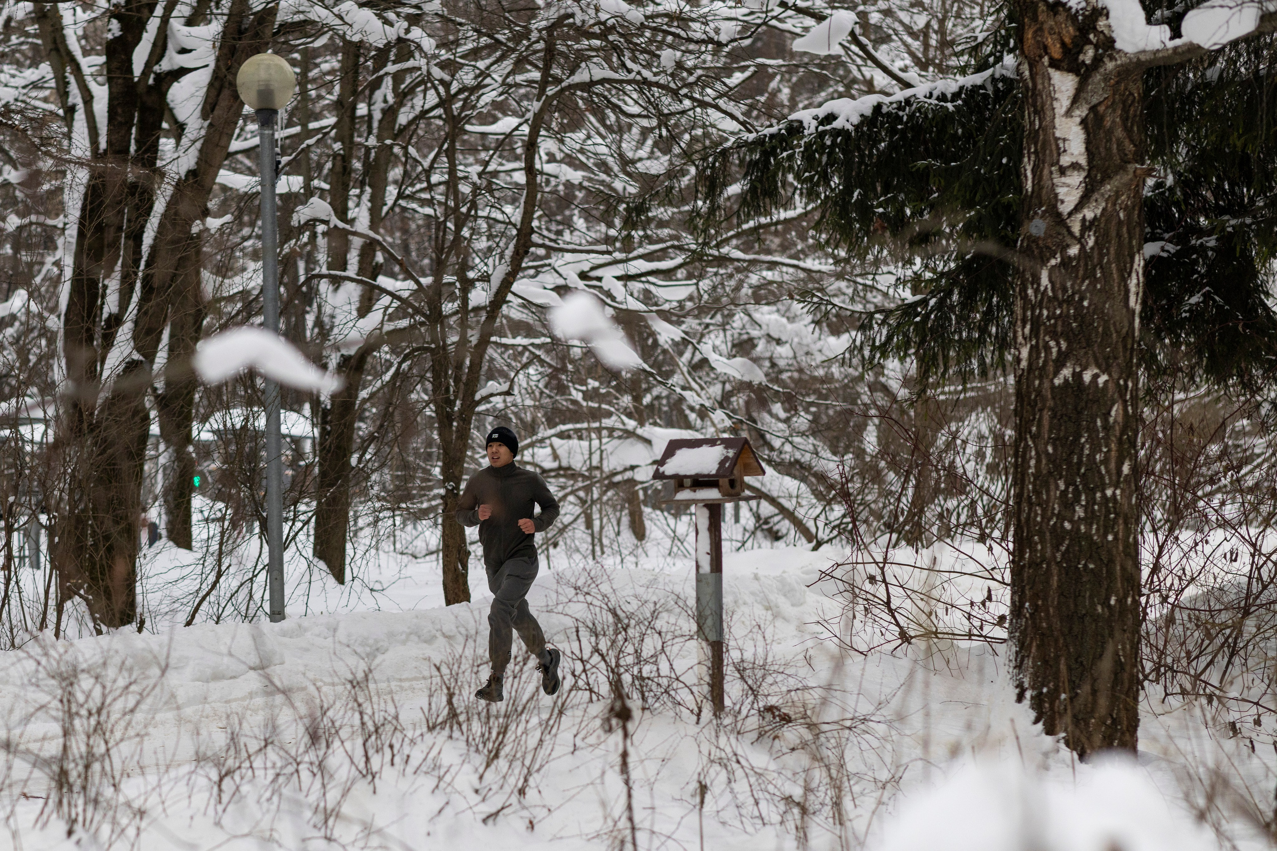 196 забег 5 вёрст в Тушино, 17.01.26. Фотограф Сергей Ловкий