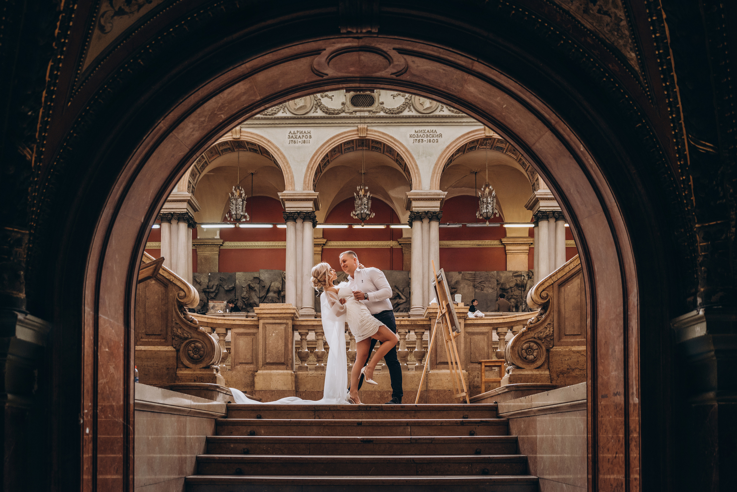 Свадебная фотосъемка в Академии Штиглица. Свадебный фотограф в СПБ, Санкт-Петербург, Пушкин - Денис Богданов