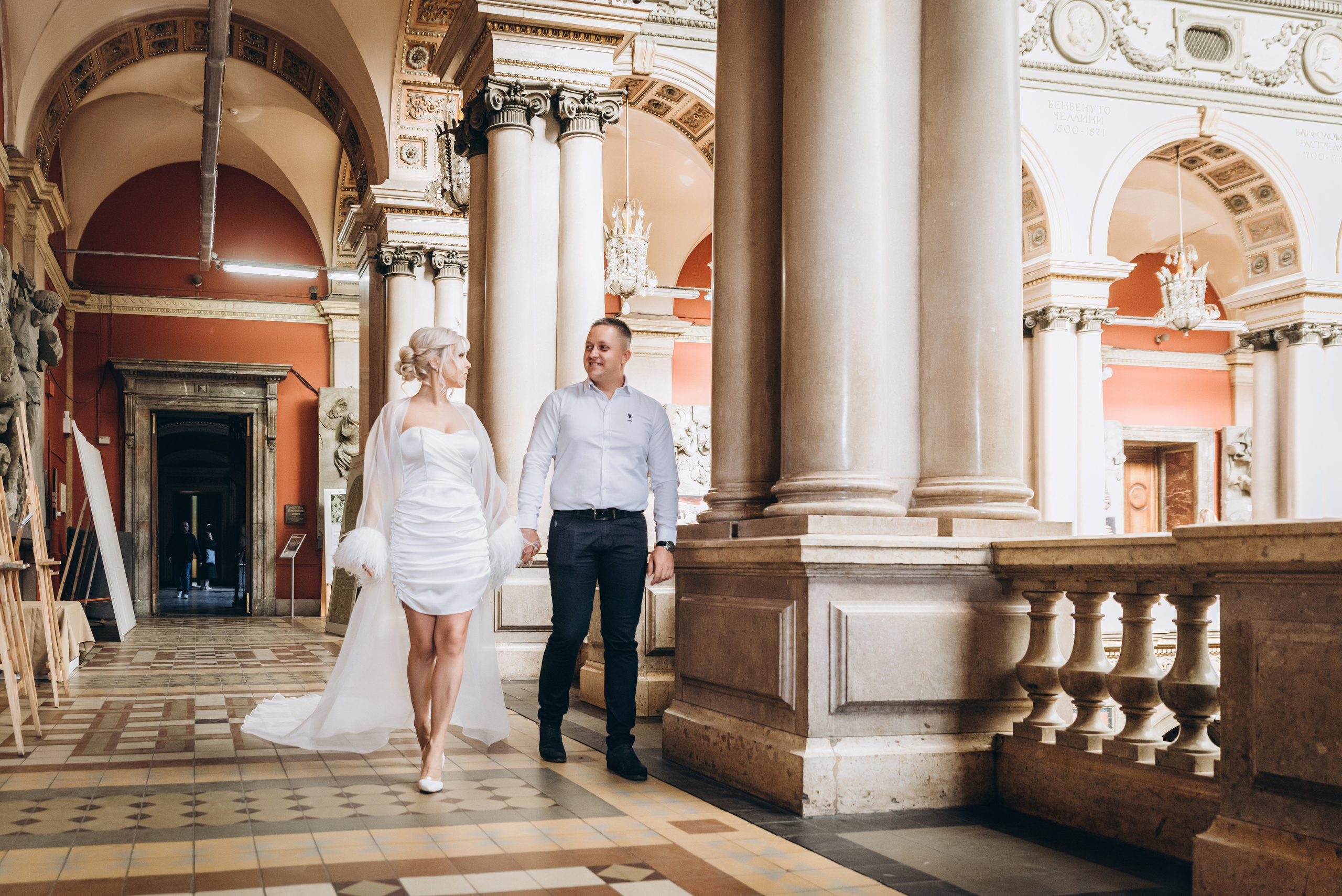 Свадебная фотосъемка в Академии Штиглица. Свадебный фотограф в СПБ, Санкт-Петербург, Пушкин - Денис Богданов