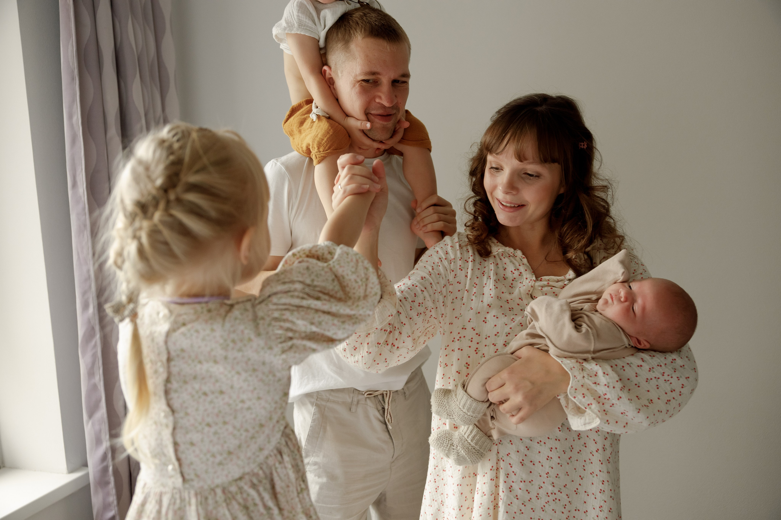 Домашняя семейная съёмка. Фотограф Москва