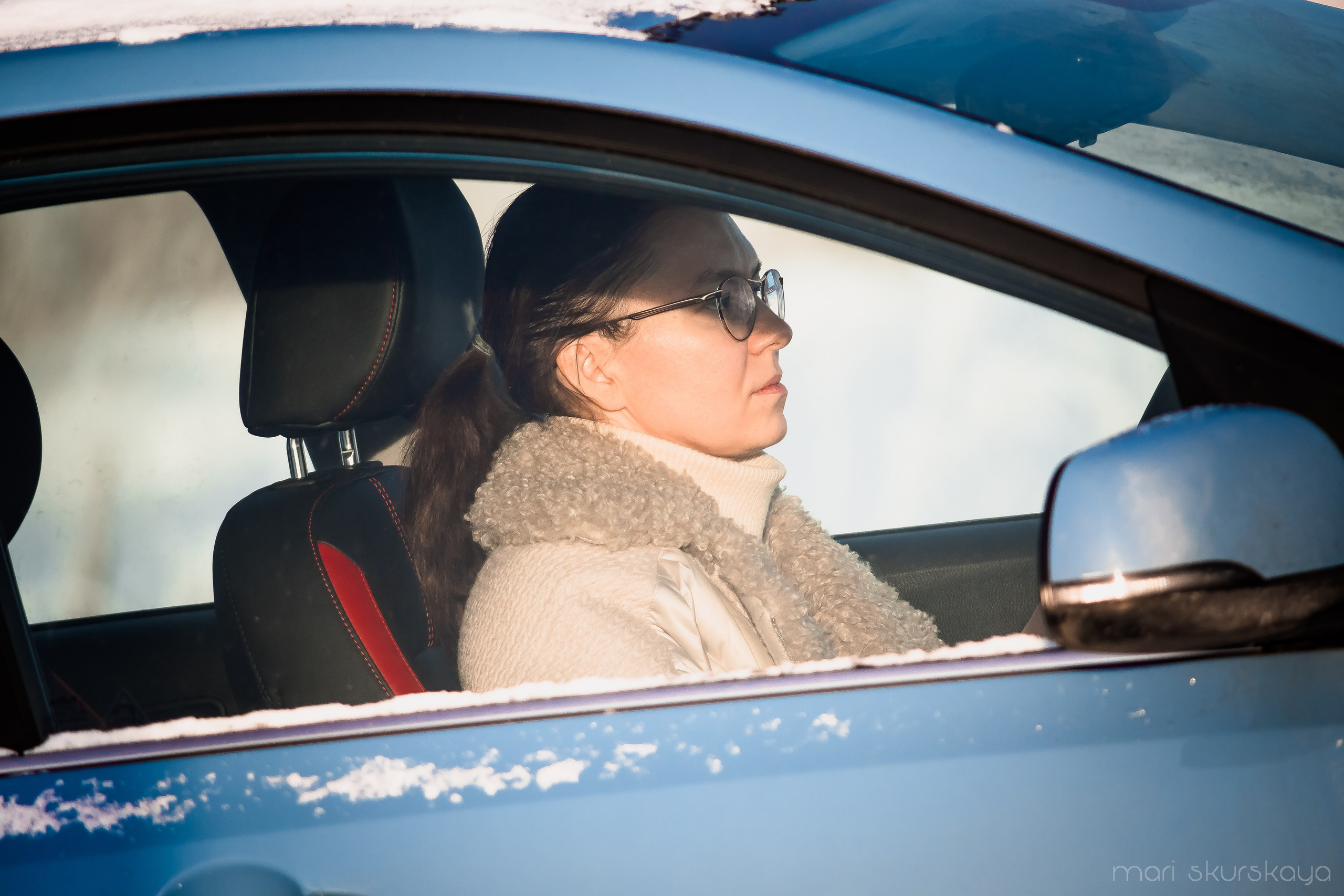 Контраварийная практика вождения автомобиля. Мотофотограф в Санкт-Петербурге Мария Скурская