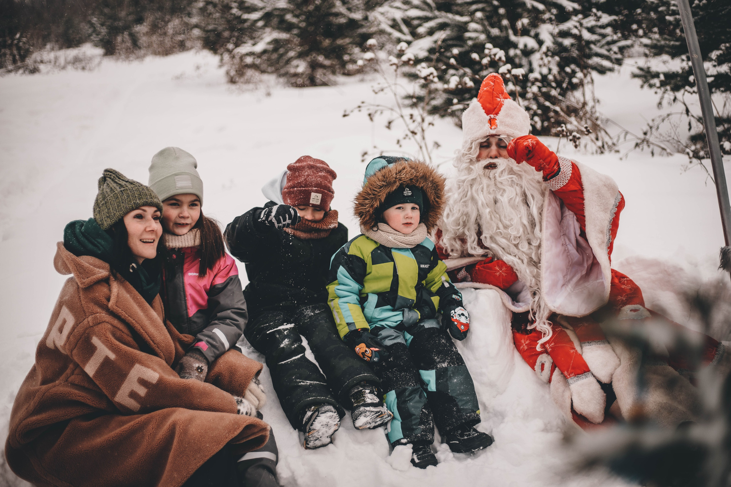 Фотопроект - Волшебная встреча с Дедом Морозом. Семейный и женский фотограф Кемерово Мария Степ