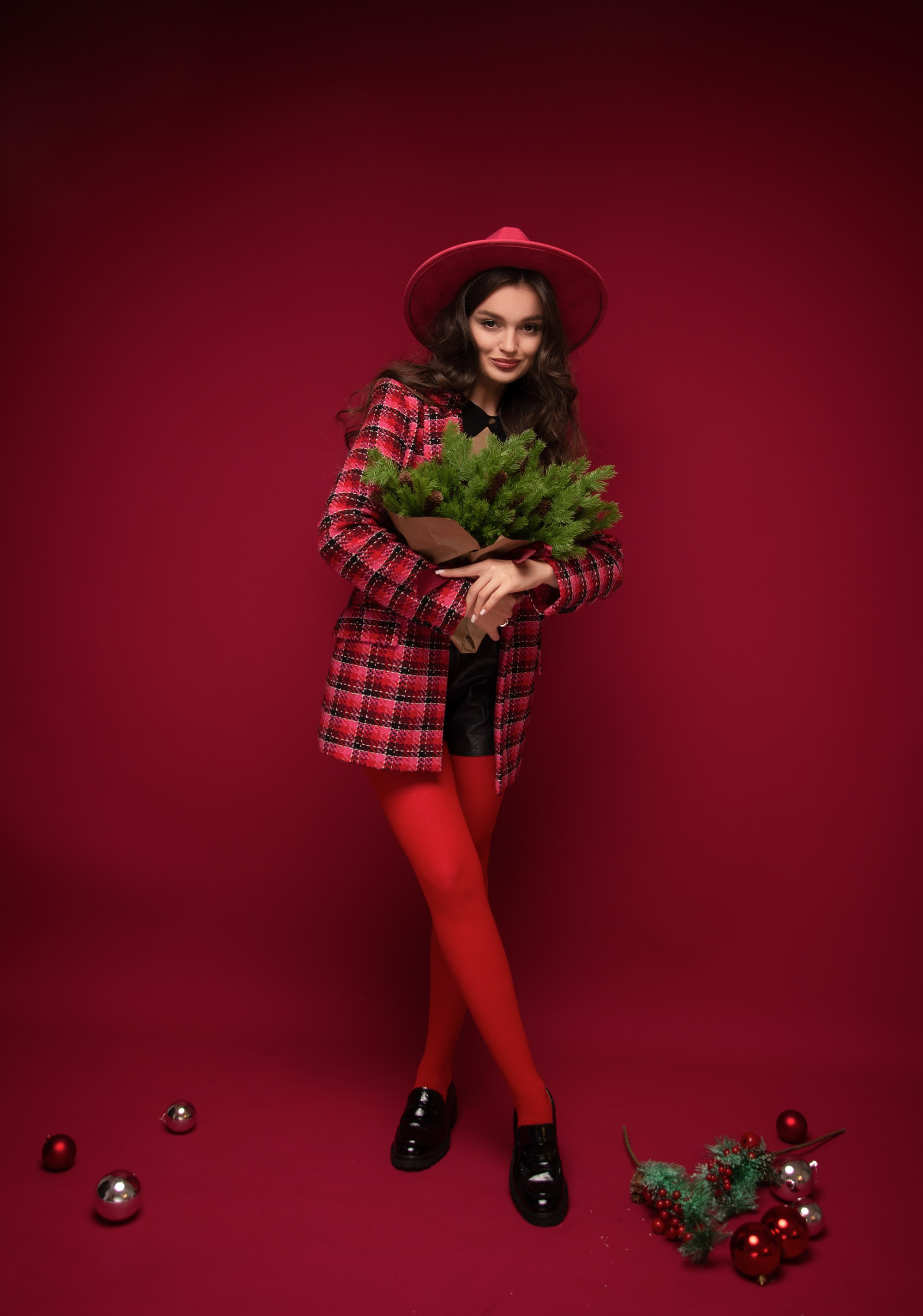 Красивая новогодняя фотосессия в Москве