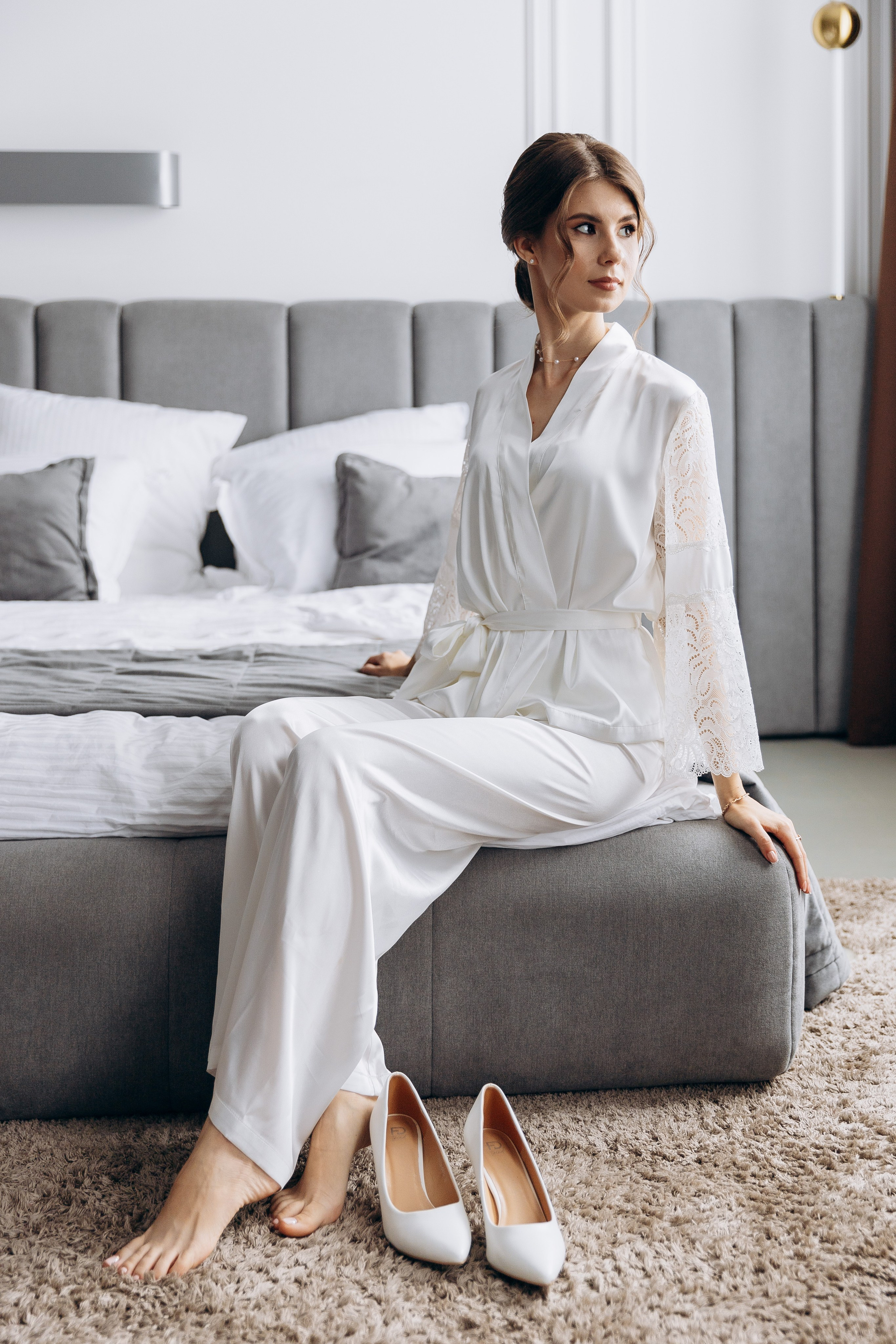 сбор невесты, утро невесты, фотосессия в студии, фотостудия, фотограф казань, платье на свадьбу, 