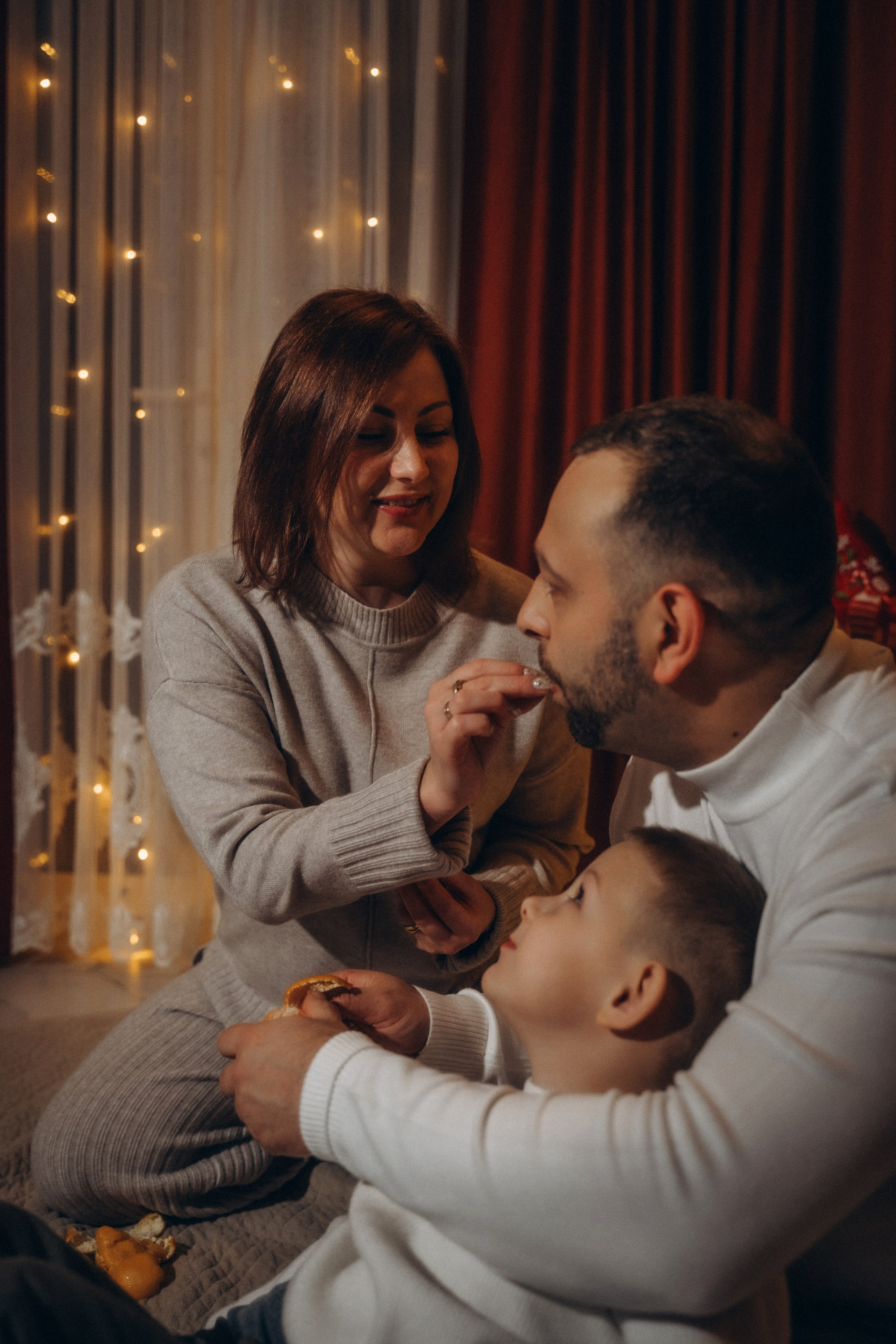 Семья Киприяновы, Новый год дома. Семейный фотограф в Белгороде Амелина Алина