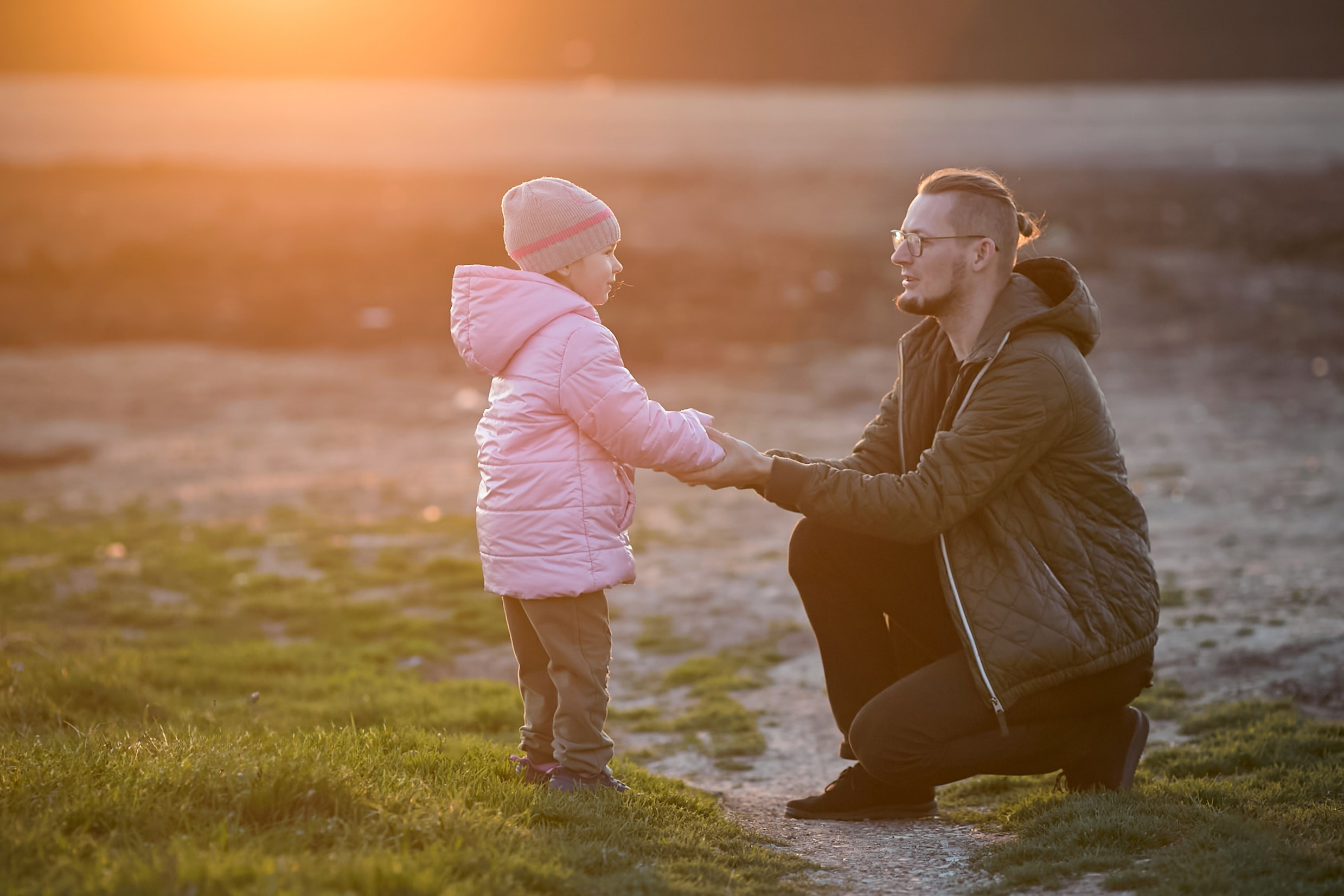 Папа с дочкой