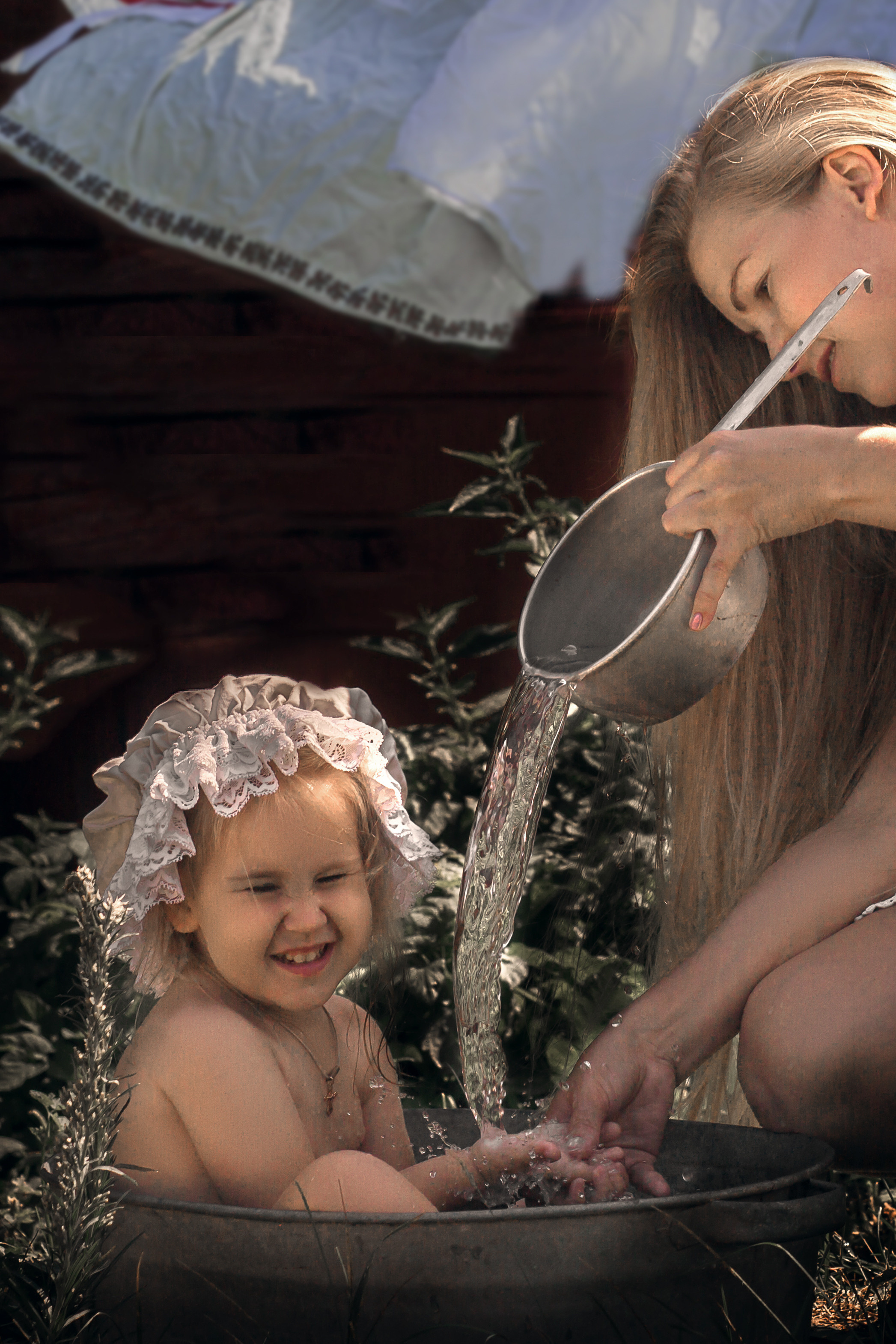 Лето.деревня. Фотограф на крестины