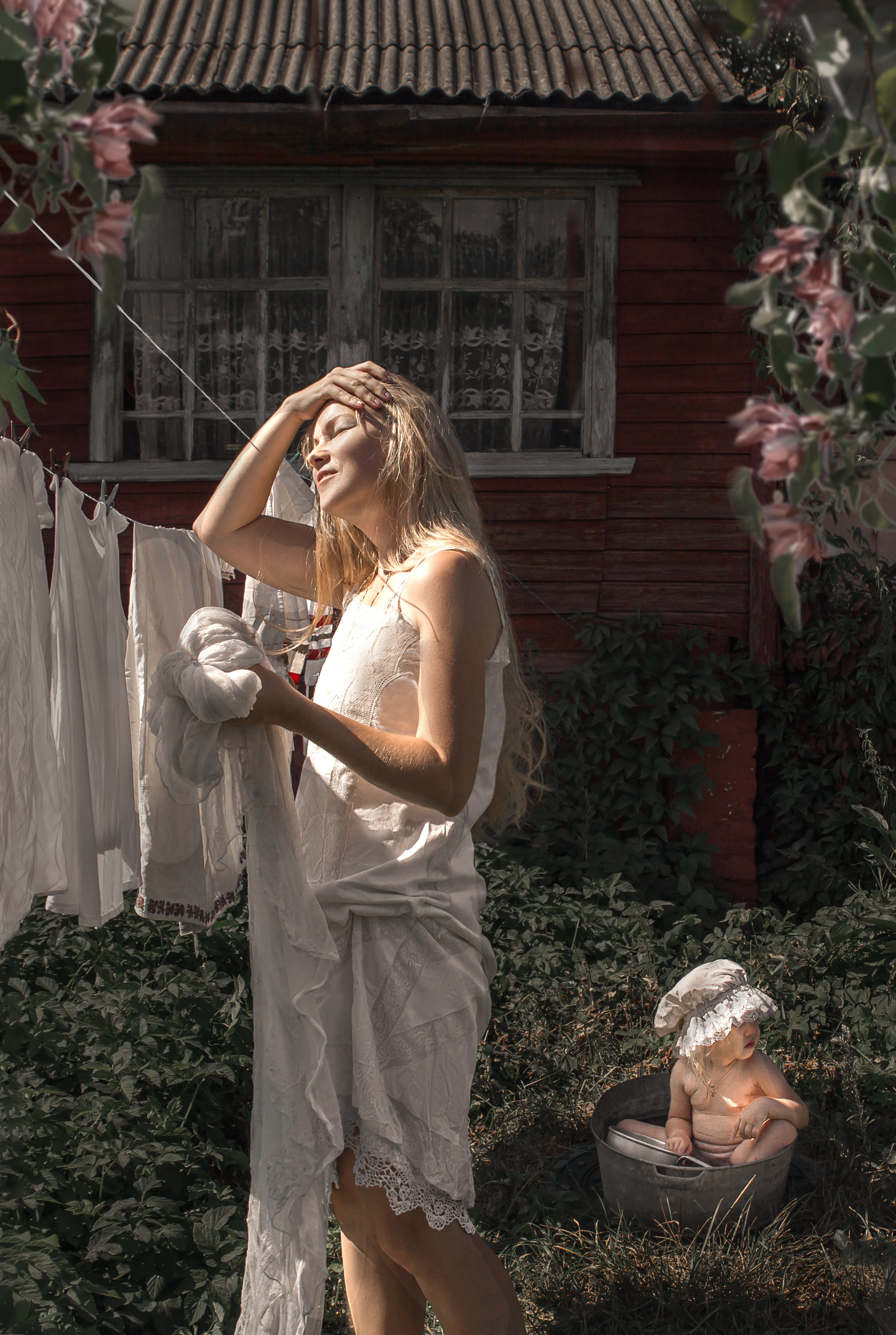 Лето.деревня. Фотограф на крестины