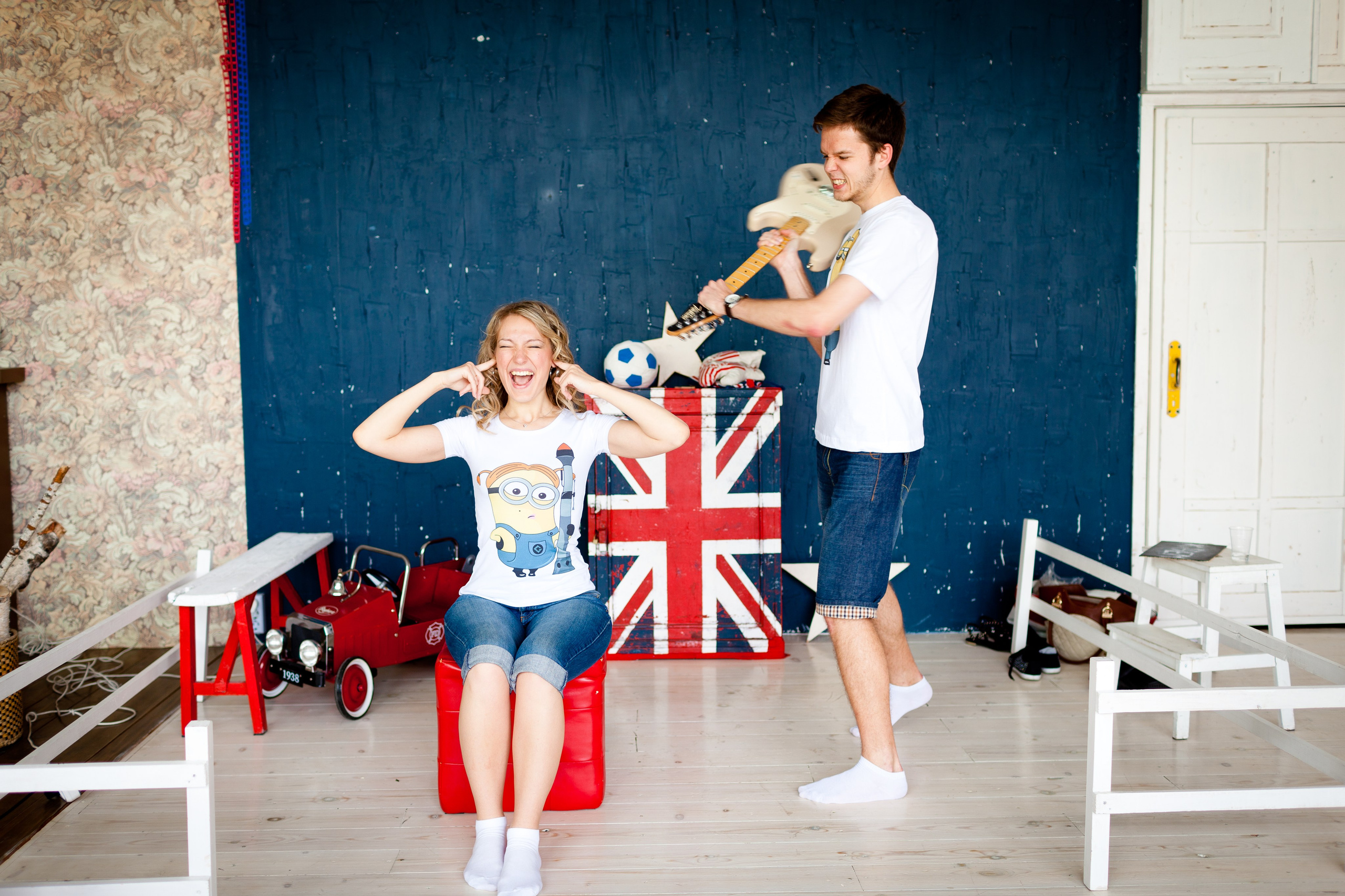 Фотосессия Димы и Сони в студии. Фотограф Денис Гавриленков в Москве