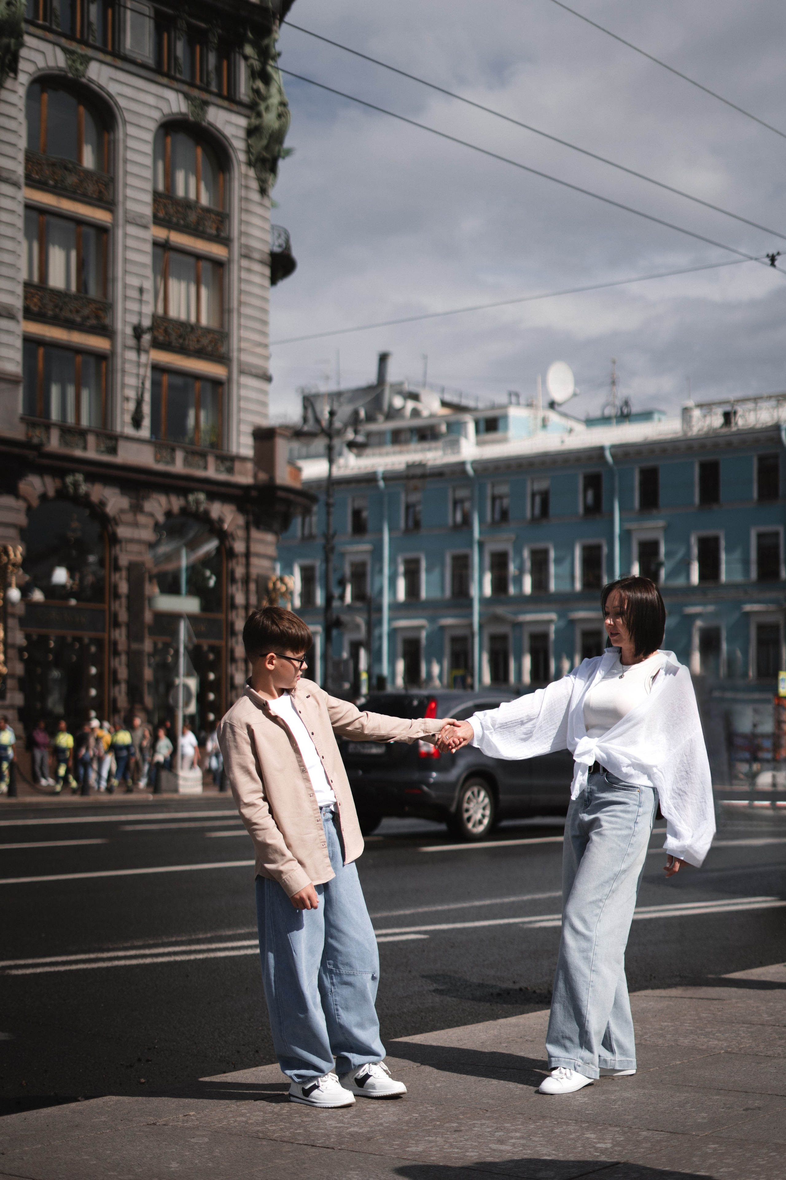 Семейная съемка на улице. Семейный и детский фотограф в Санкт-Петербурге Анна Никитина