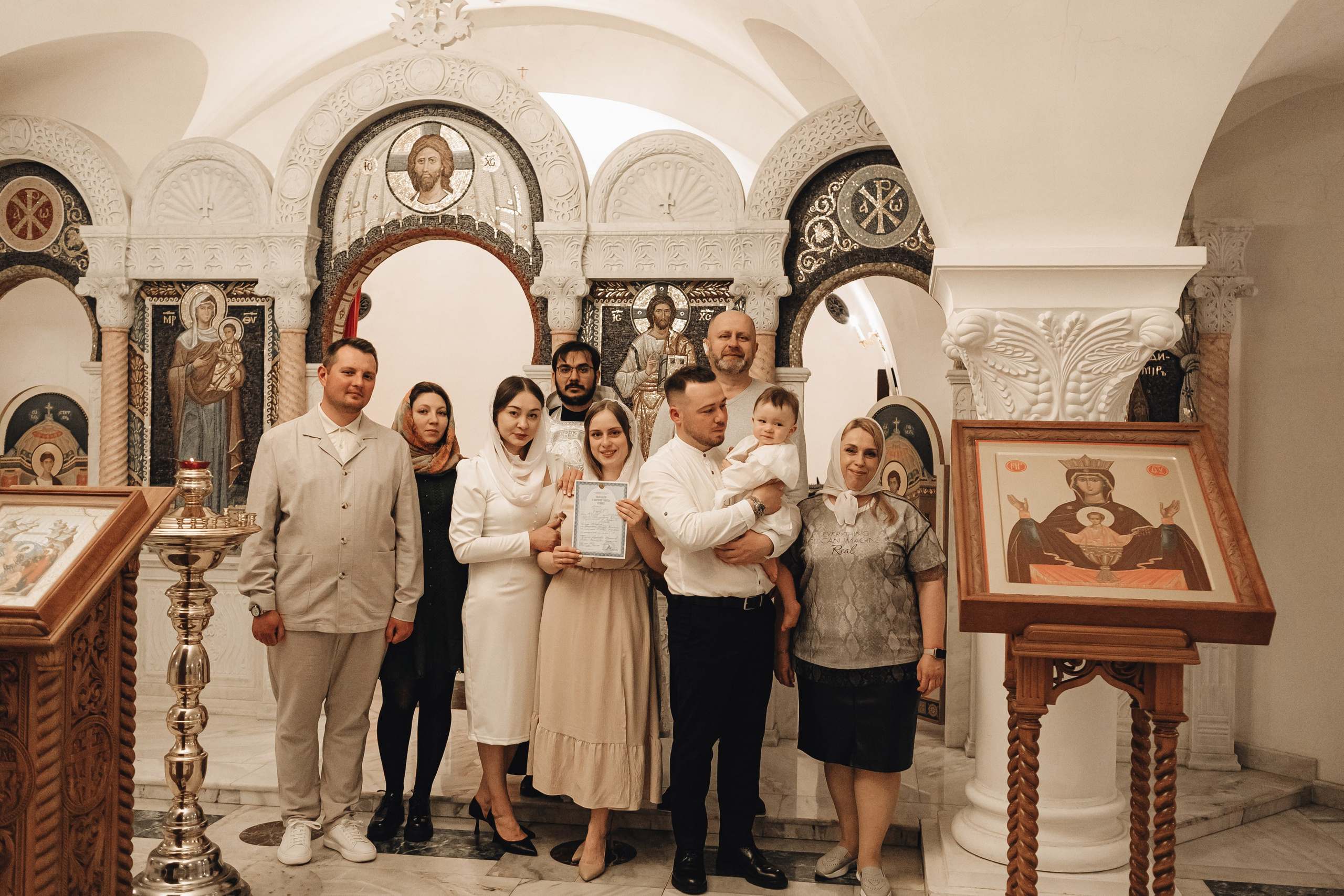 Крещение Макара Храм Сергия Радонежского в Солнцево. Свадебный и Семейный фотограф в Москве Александра Вайпер