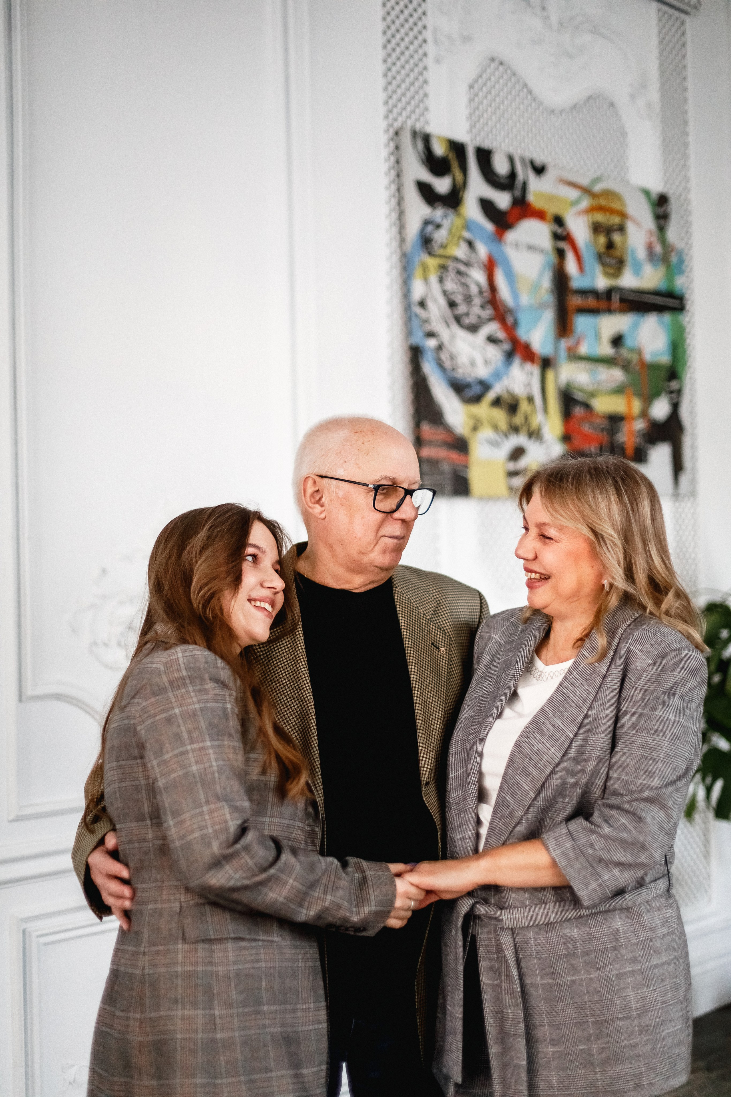 Виолетта и родители. Фотограф в Москве Базанова Дарья