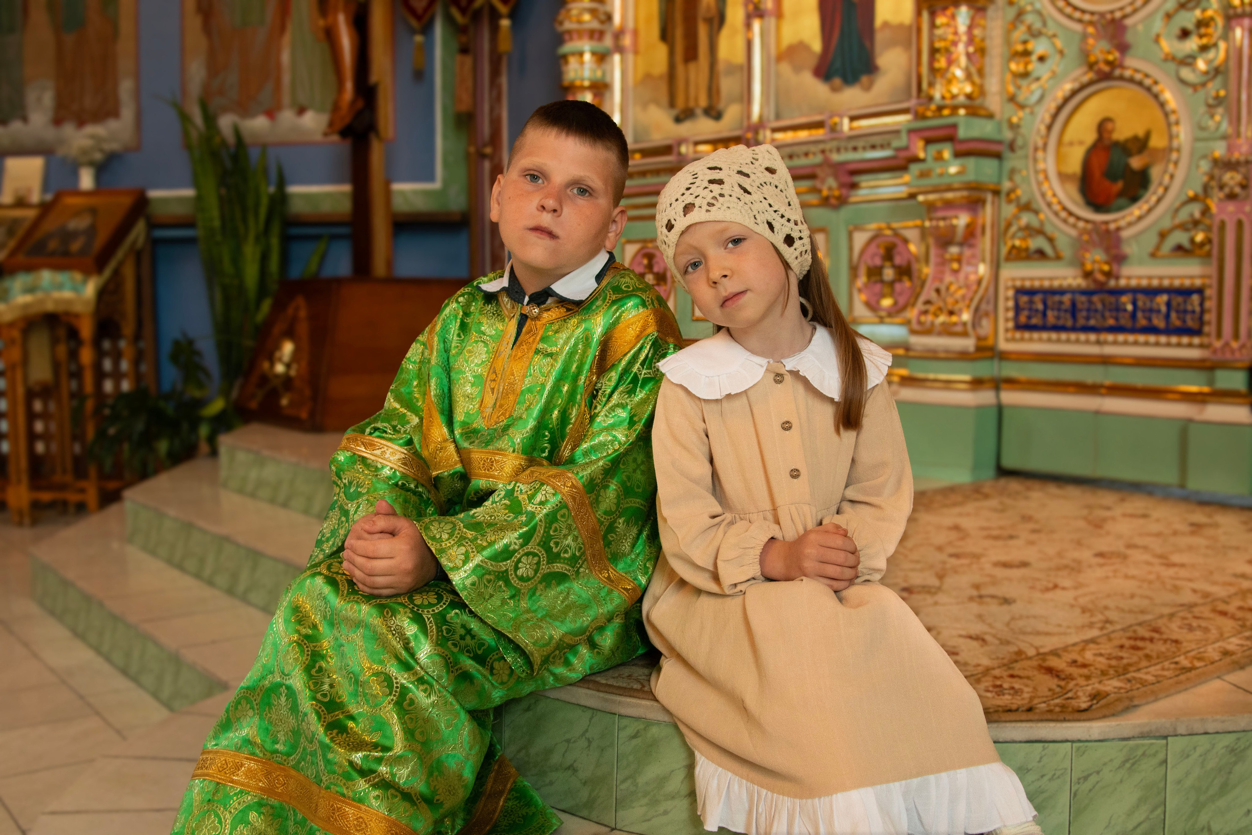 Съемка в храме. Крещение, венчание.