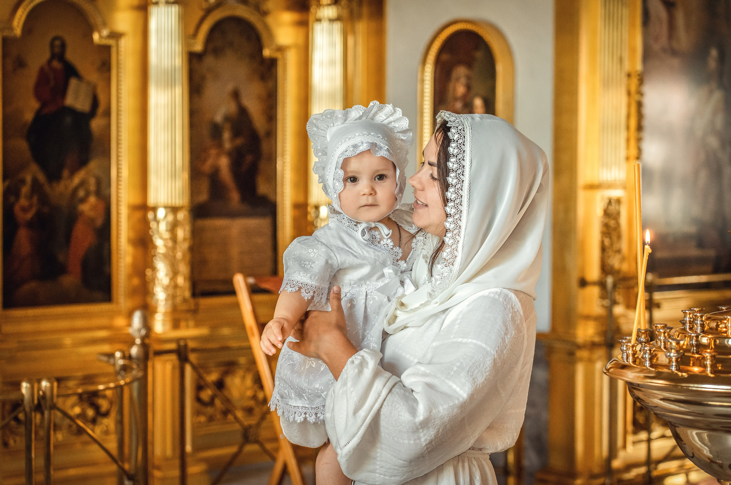 Крещение Виктории в храме Петра и Павла. Фотограф на Крещение Тула и Венчание в Туле, детский и семейный фотограф