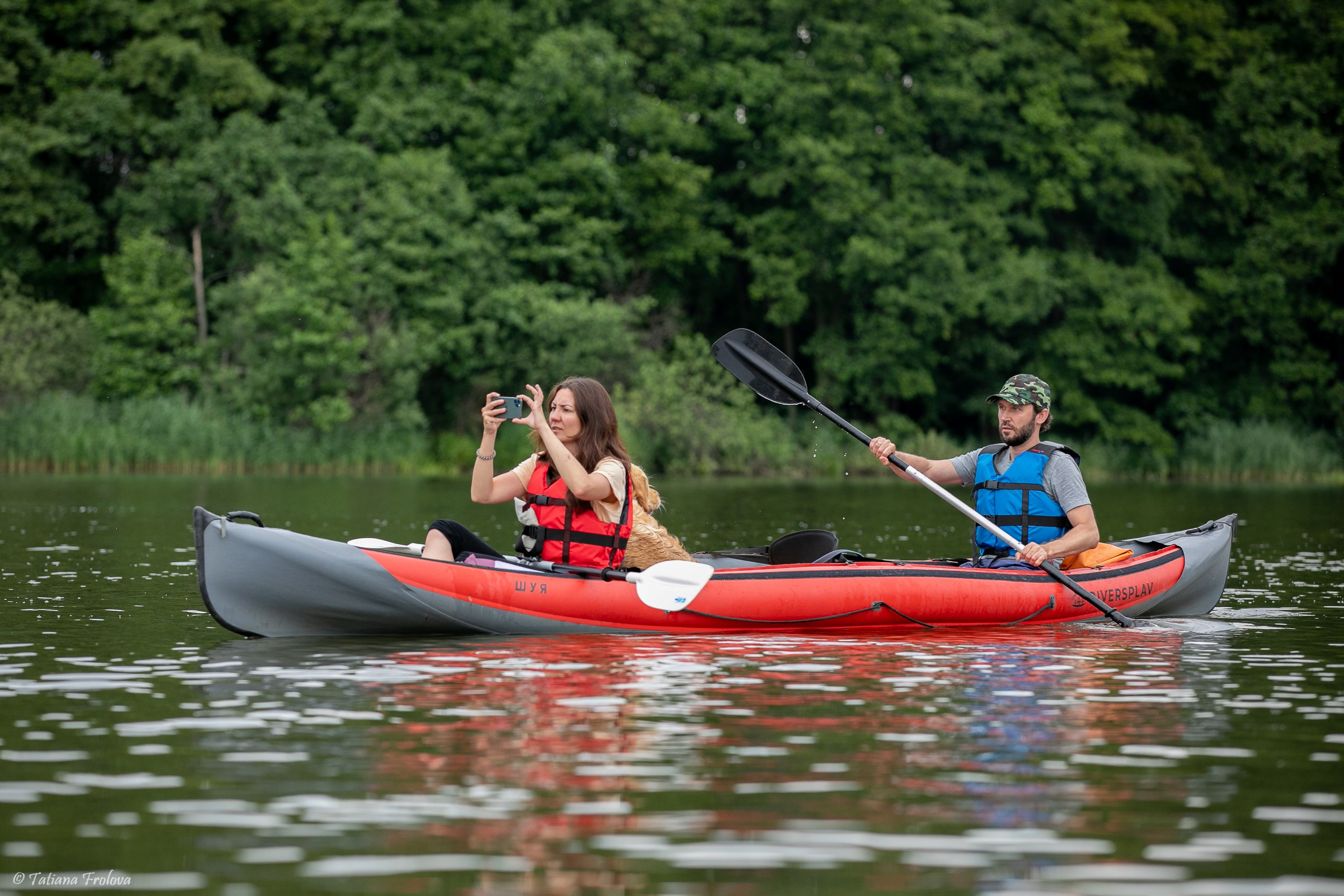 Фотоочет о сплаве на байдарках вместе с собаками. Фотограф-анималист в Москве и Московской области Татьяна Фролова