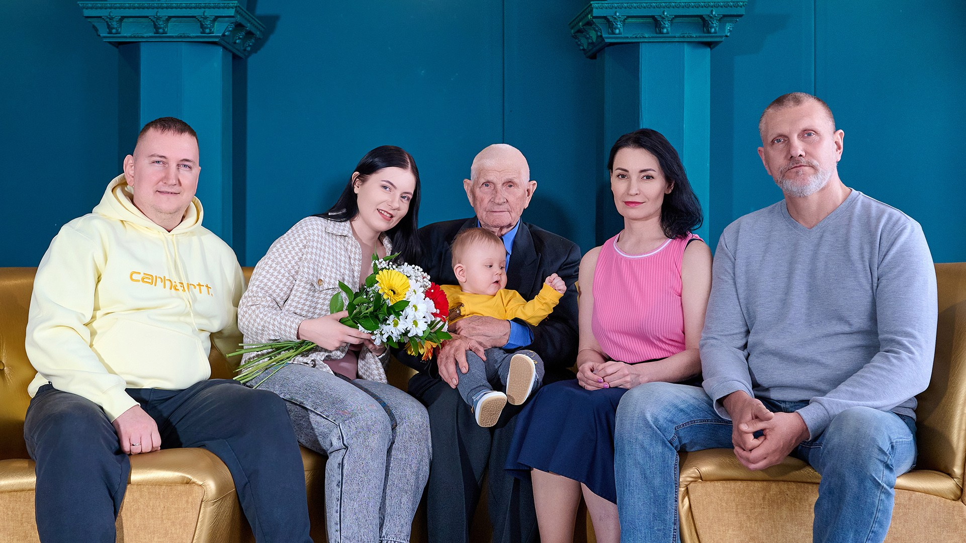 Семейная фотосессия — студия. Репортажный, свадебный, предметный фотограф, Сызрань, Андрей Богатов