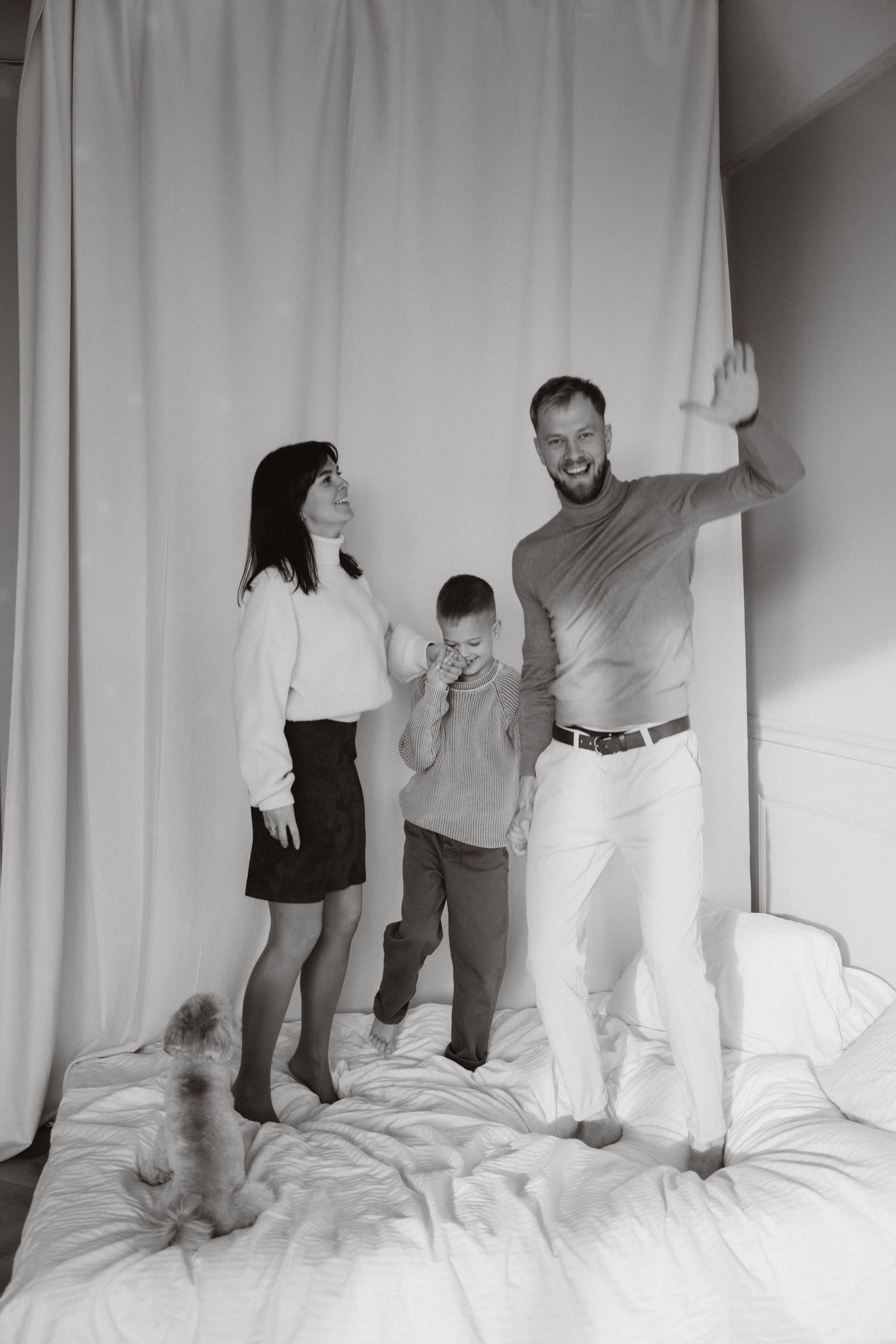 Анна, Евгений, Марк и Тоффи. Фотограф Мария Миллс | Минск