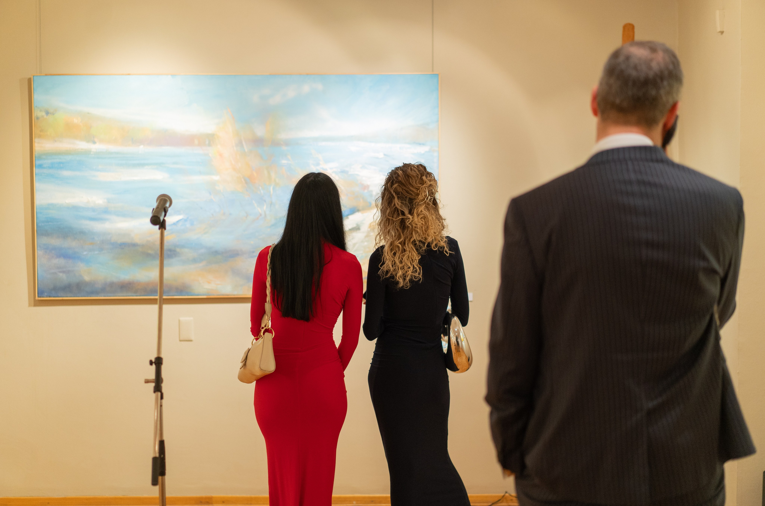 Съёмка открытия вытсавки художника Ильи Даньшина. Лиза Фирстова — самый добрый фотограф