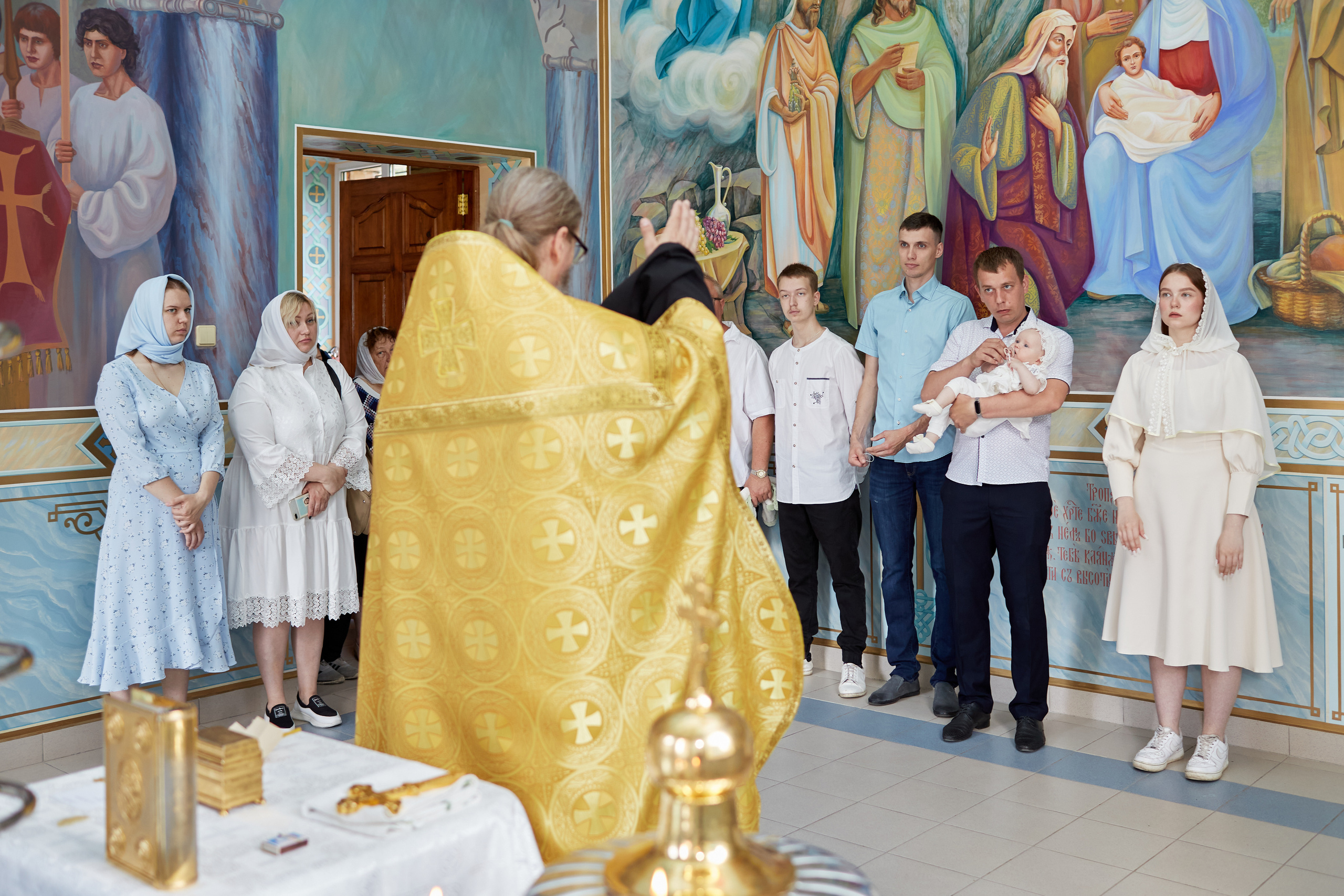 Крещение в Церкви Казанской иконы Божией Матери. Свадебный и семейный фотограф в Самаре Грибцова Людмила