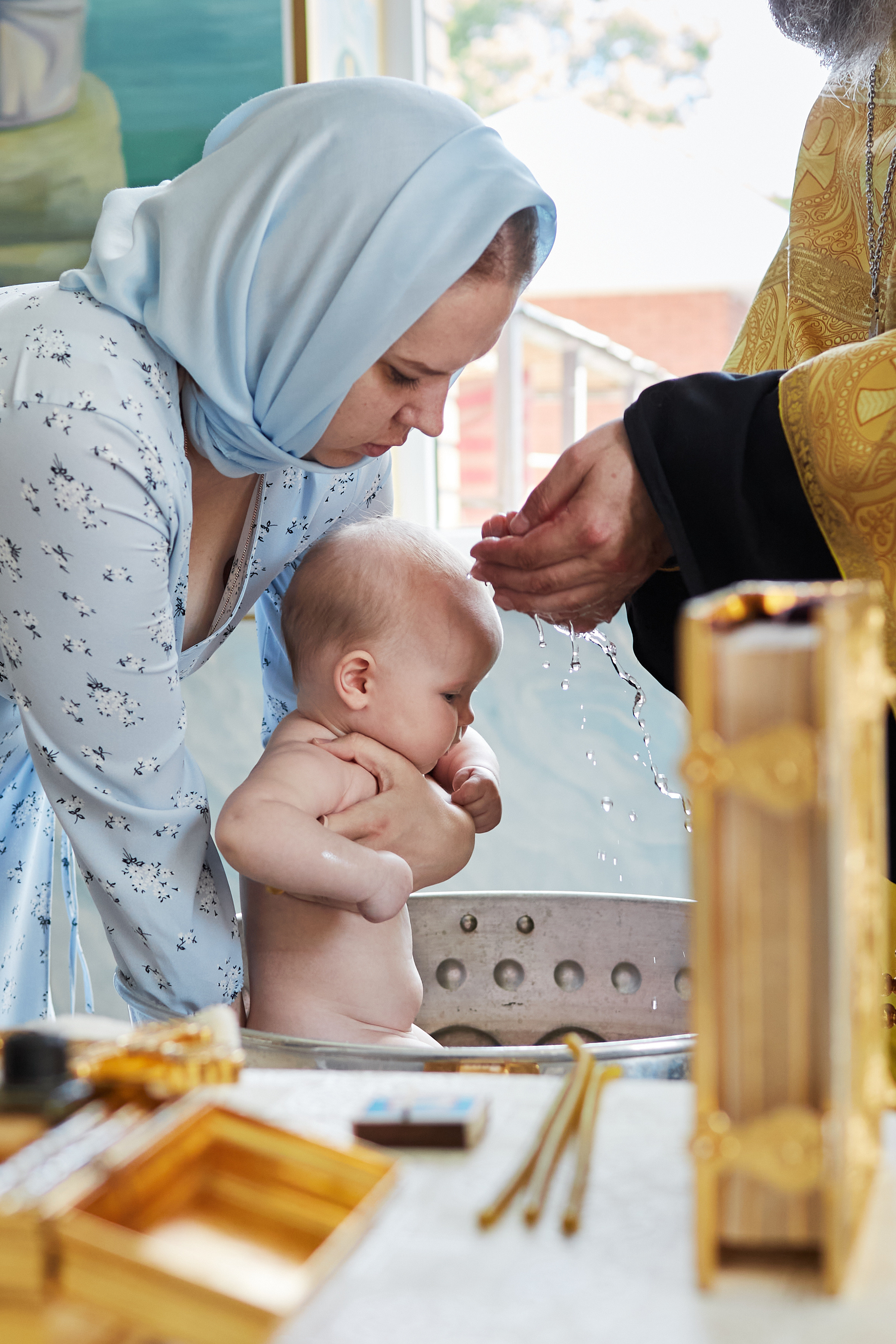 Крещение в Церкви Казанской иконы Божией Матери. Свадебный и семейный фотограф в Самаре Грибцова Людмила