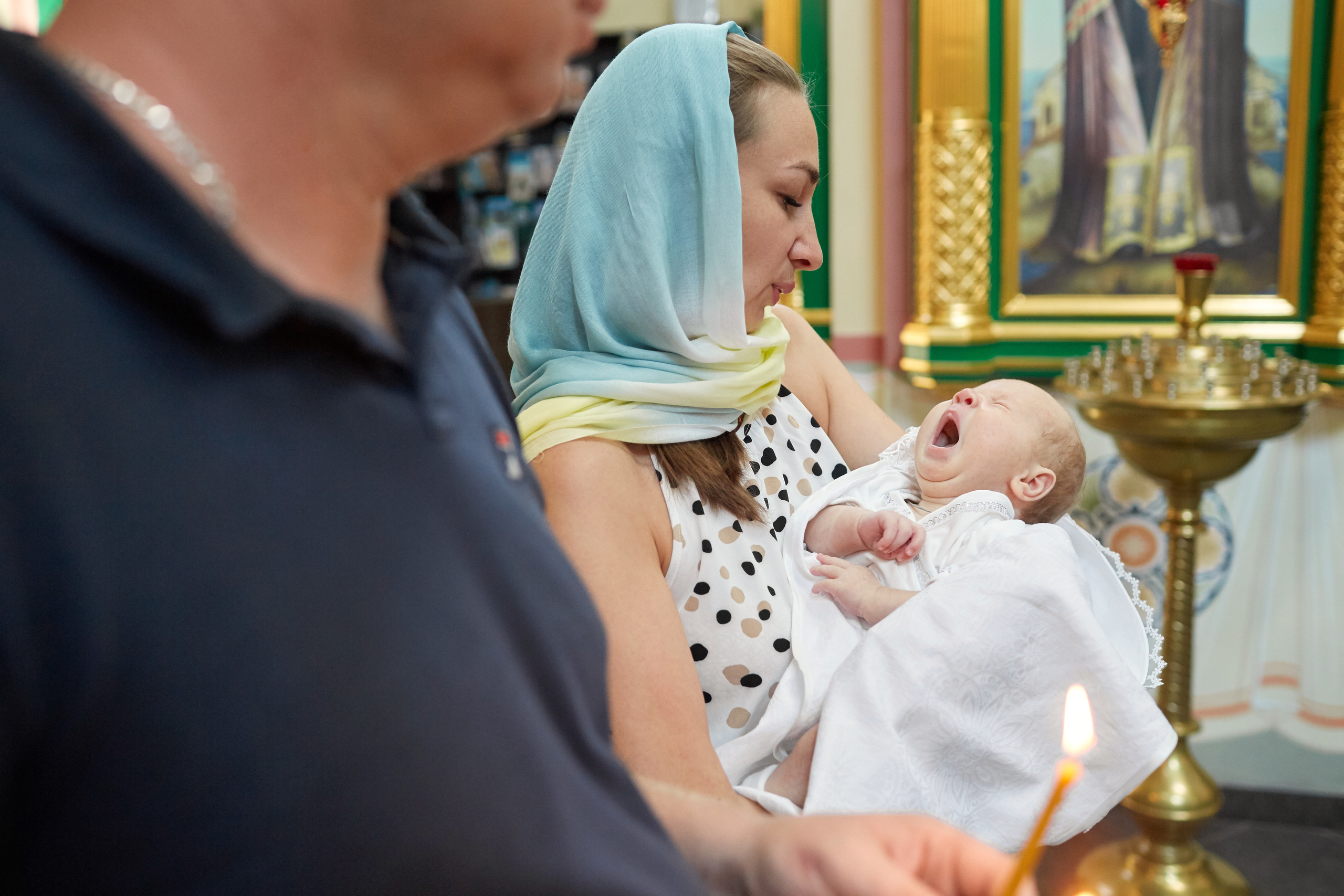 Крещение в храме Троицы Живоначальной г. Самара. Свадебный и семейный фотограф в Самаре Грибцова Людмила