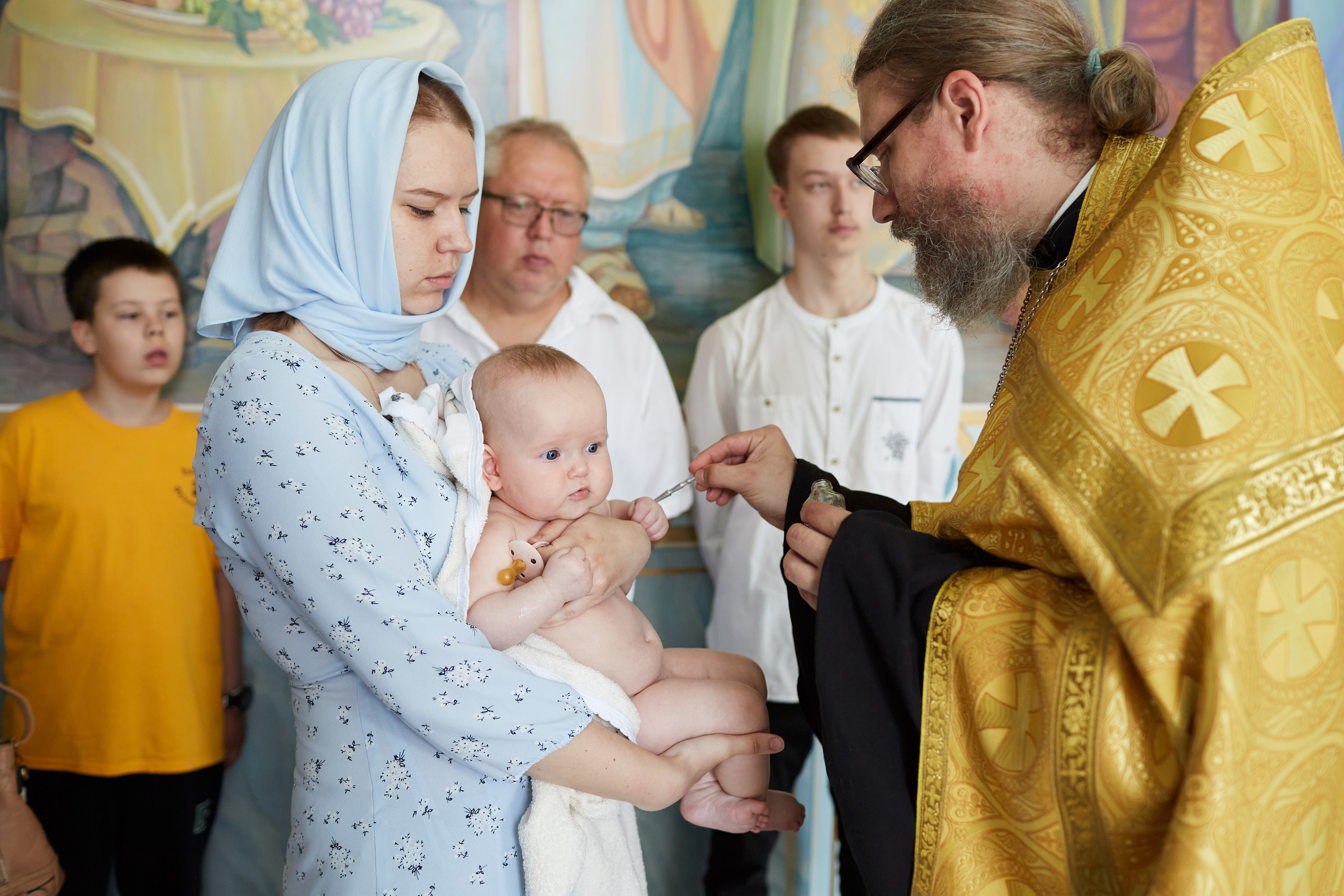Крещение в Церкви Казанской иконы Божией Матери. Свадебный и семейный фотограф в Самаре Грибцова Людмила