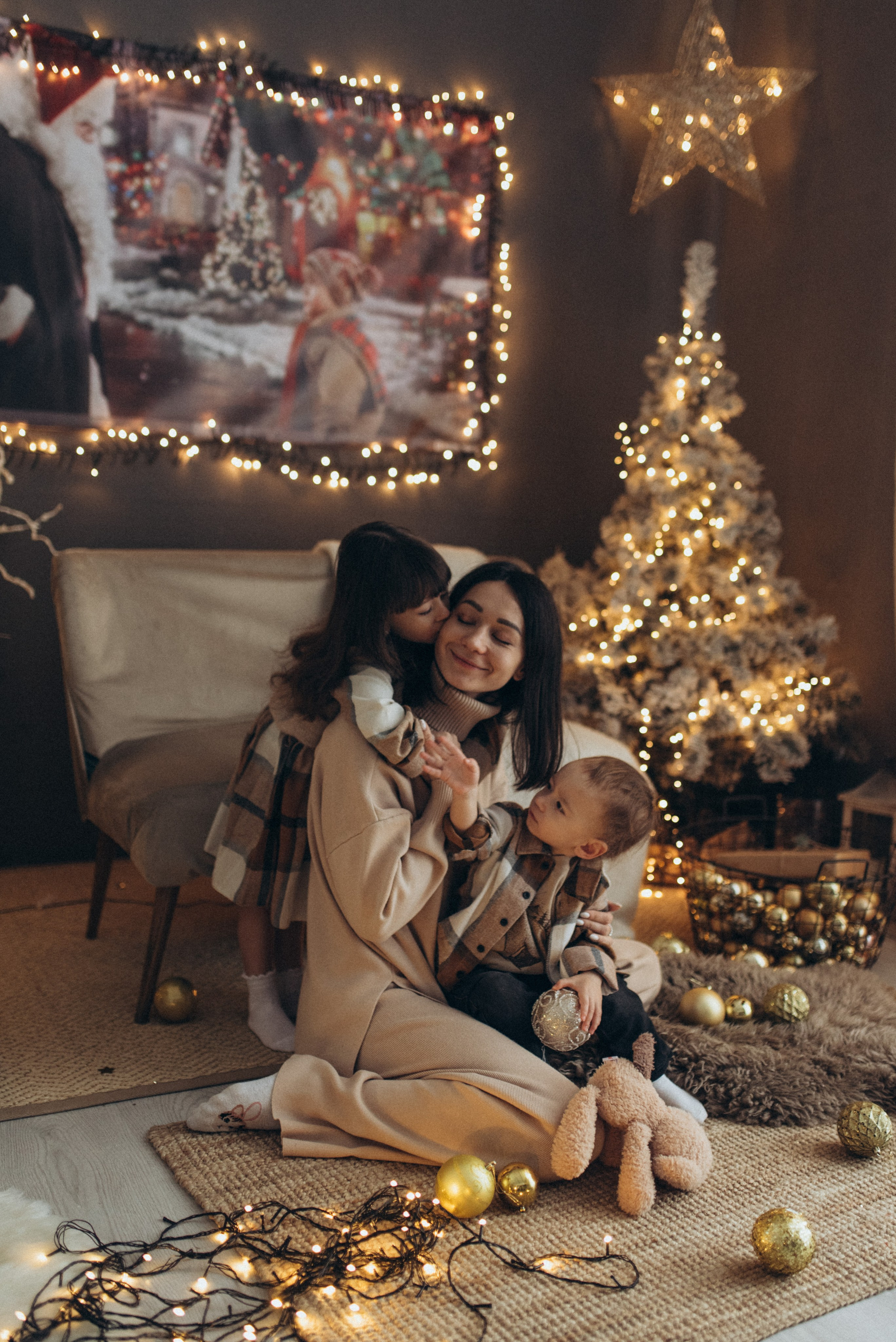 Мария, Жени и детишки. Веселый новый год. Семейный фотограф в Москве Екатерина Север
