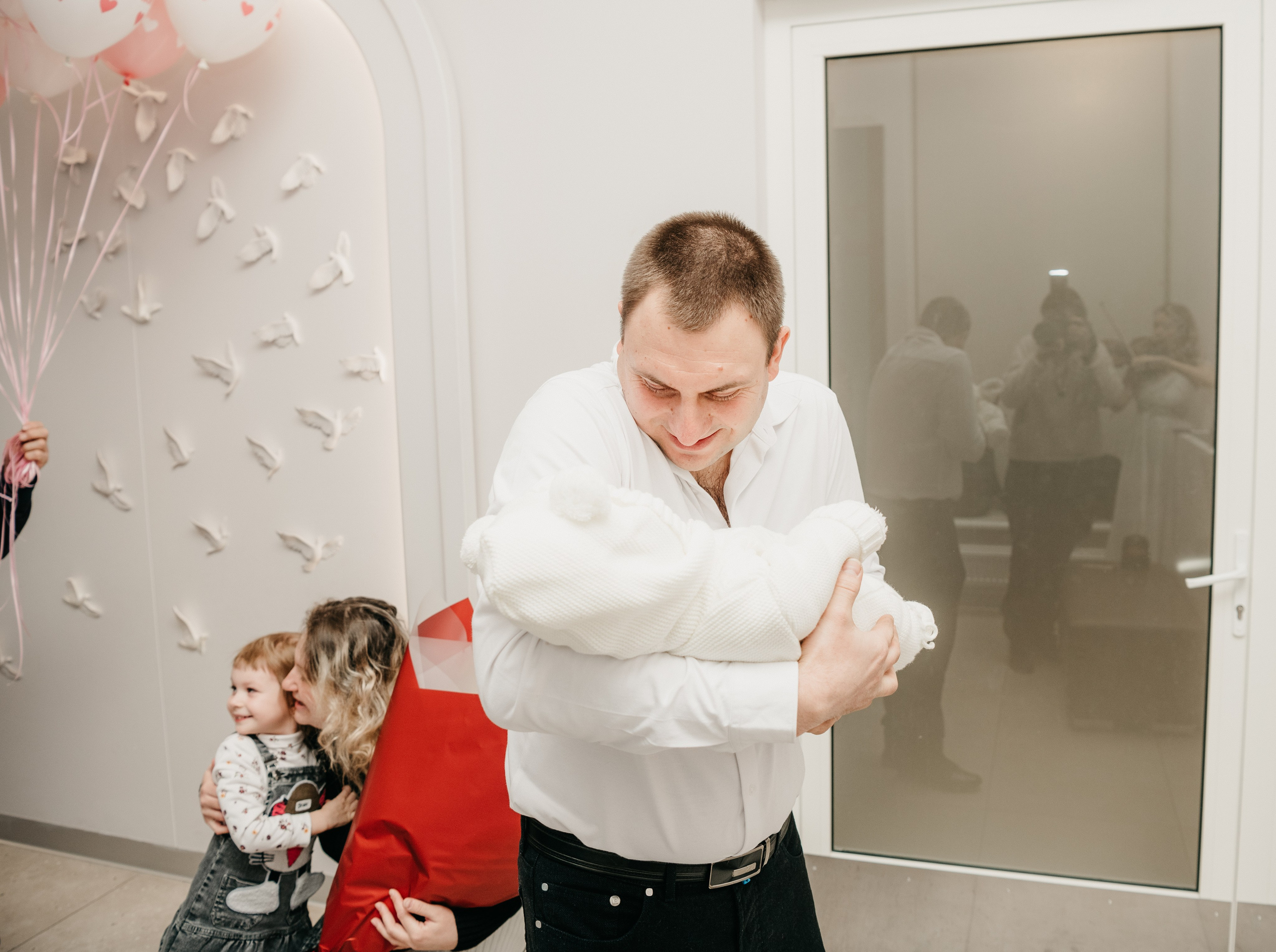 Выписка Александры. Фотограф на выписку из роддома в Москве и МО