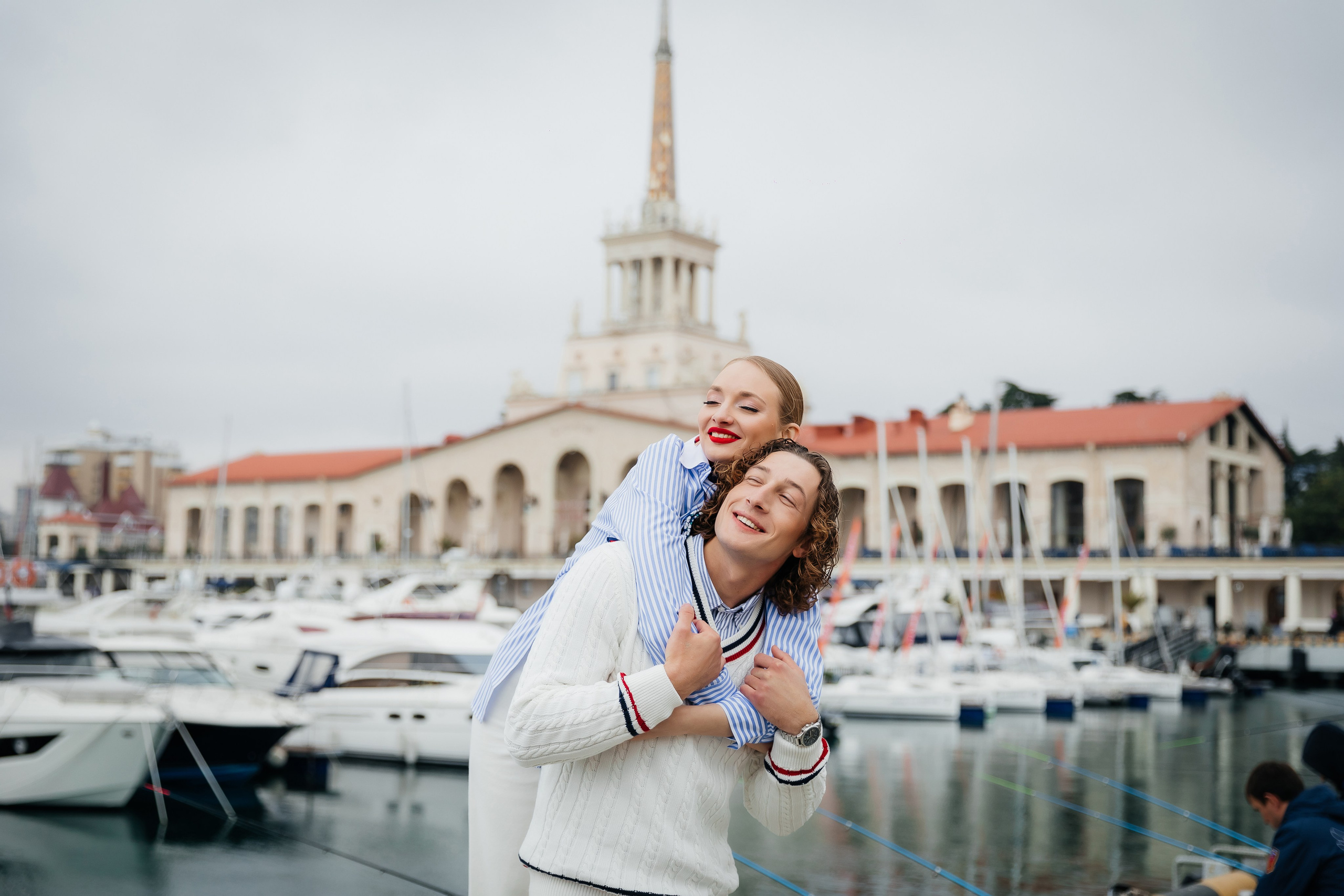 В морском порту. Свадебный и семейный фотограф Краснодарский край