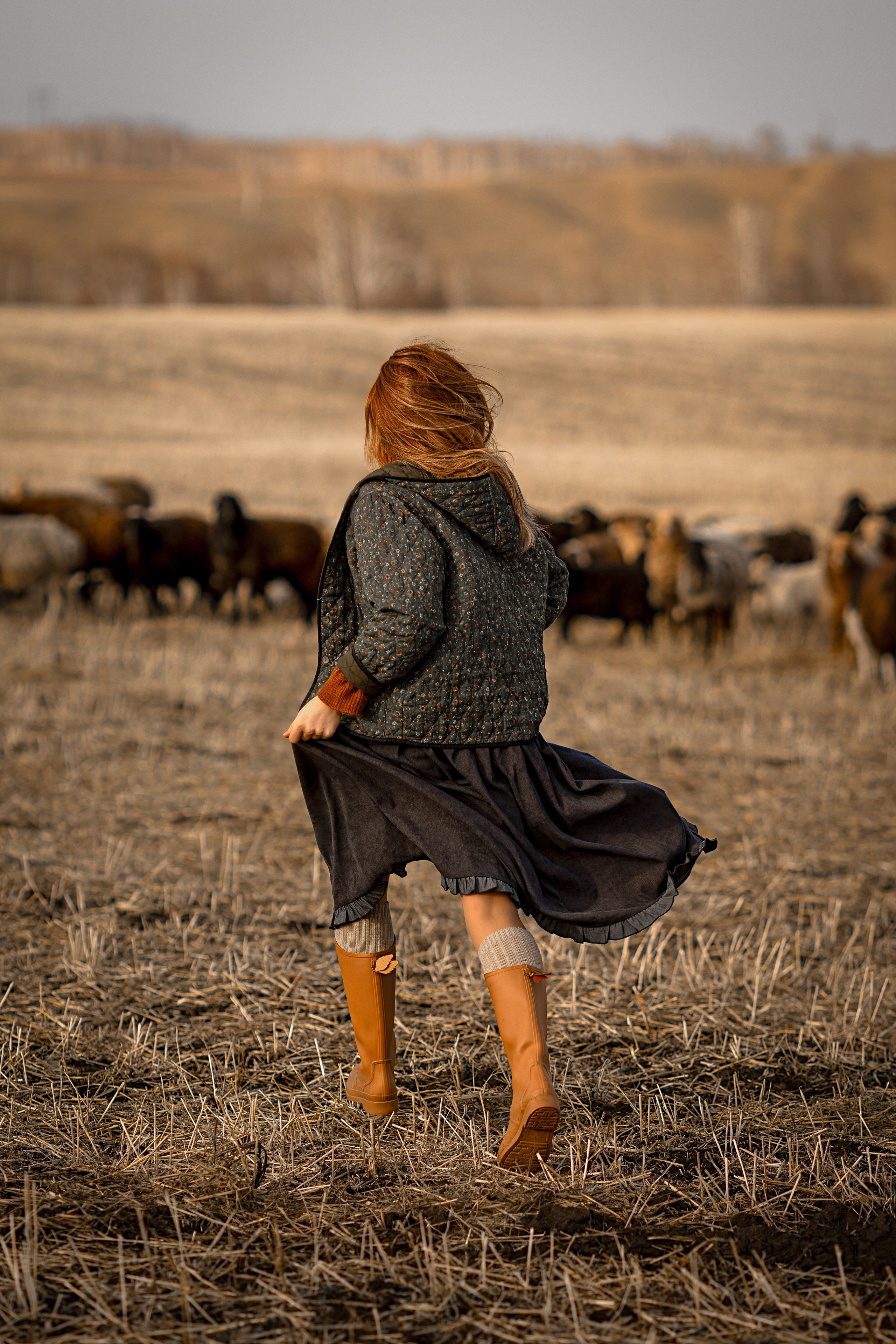 Диана и барашки. Детский и семейный фотограф в Красноярске Елена Коровкина