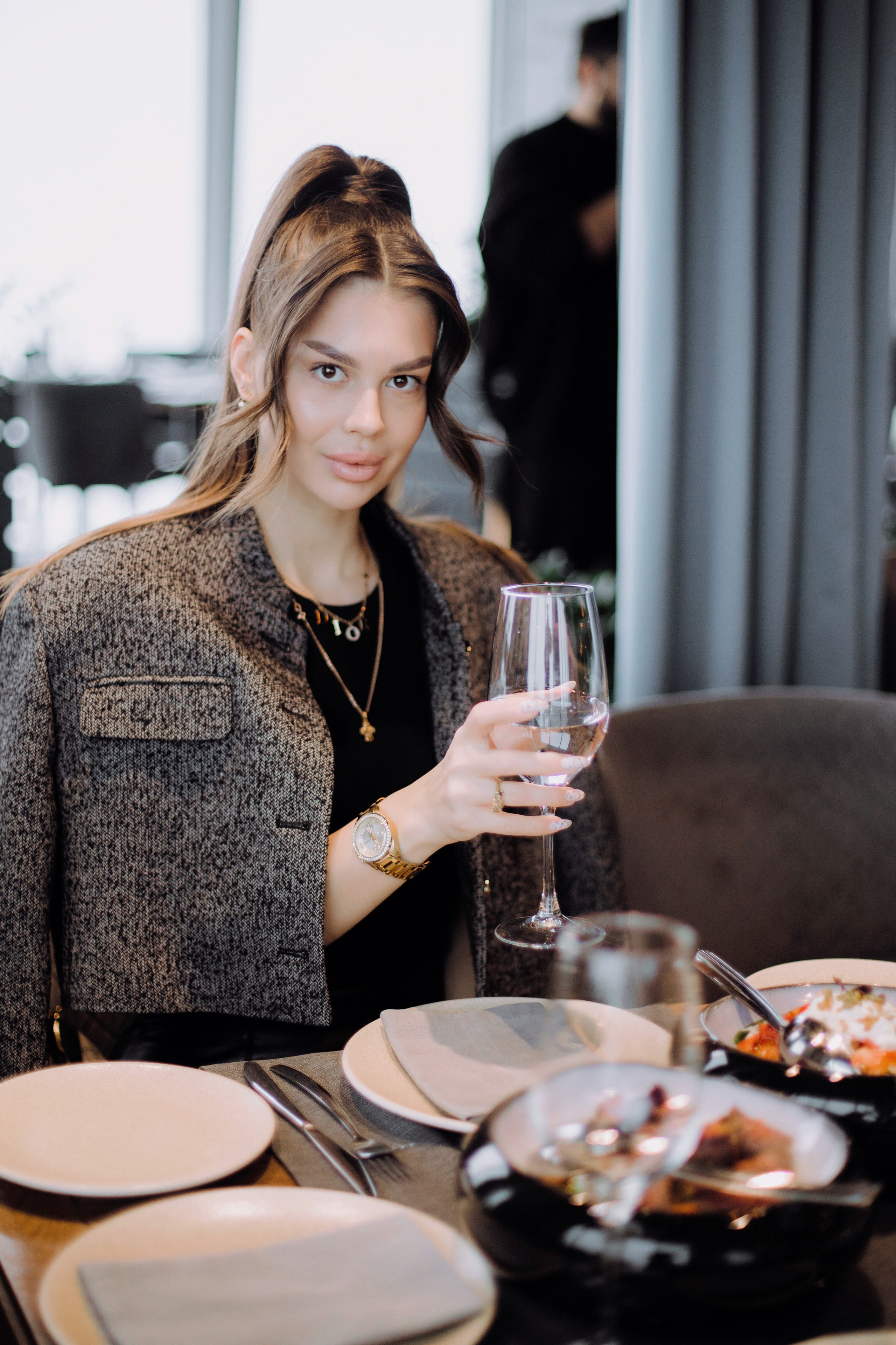 Бизнес завтрак на 89 этаже. Фотограф в Москве и Санкт-Петербурге Дарина