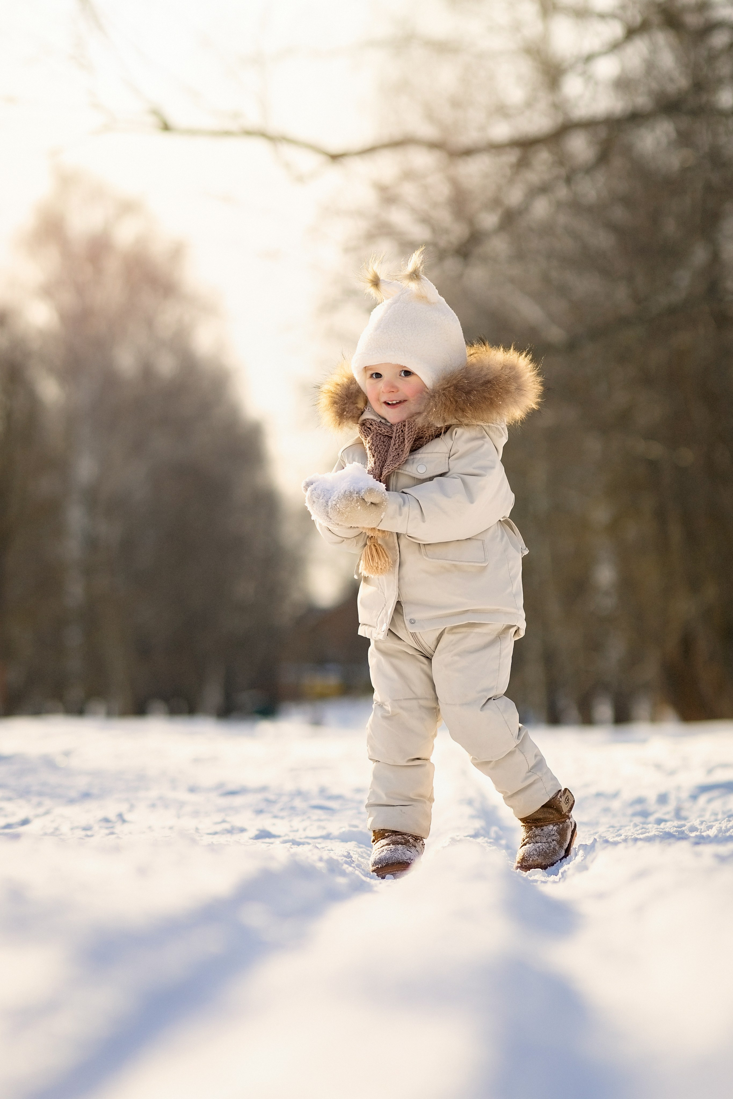 Фотосессия в зимнем парке. Семейный фотограф в Москве Трубинова Екатерина