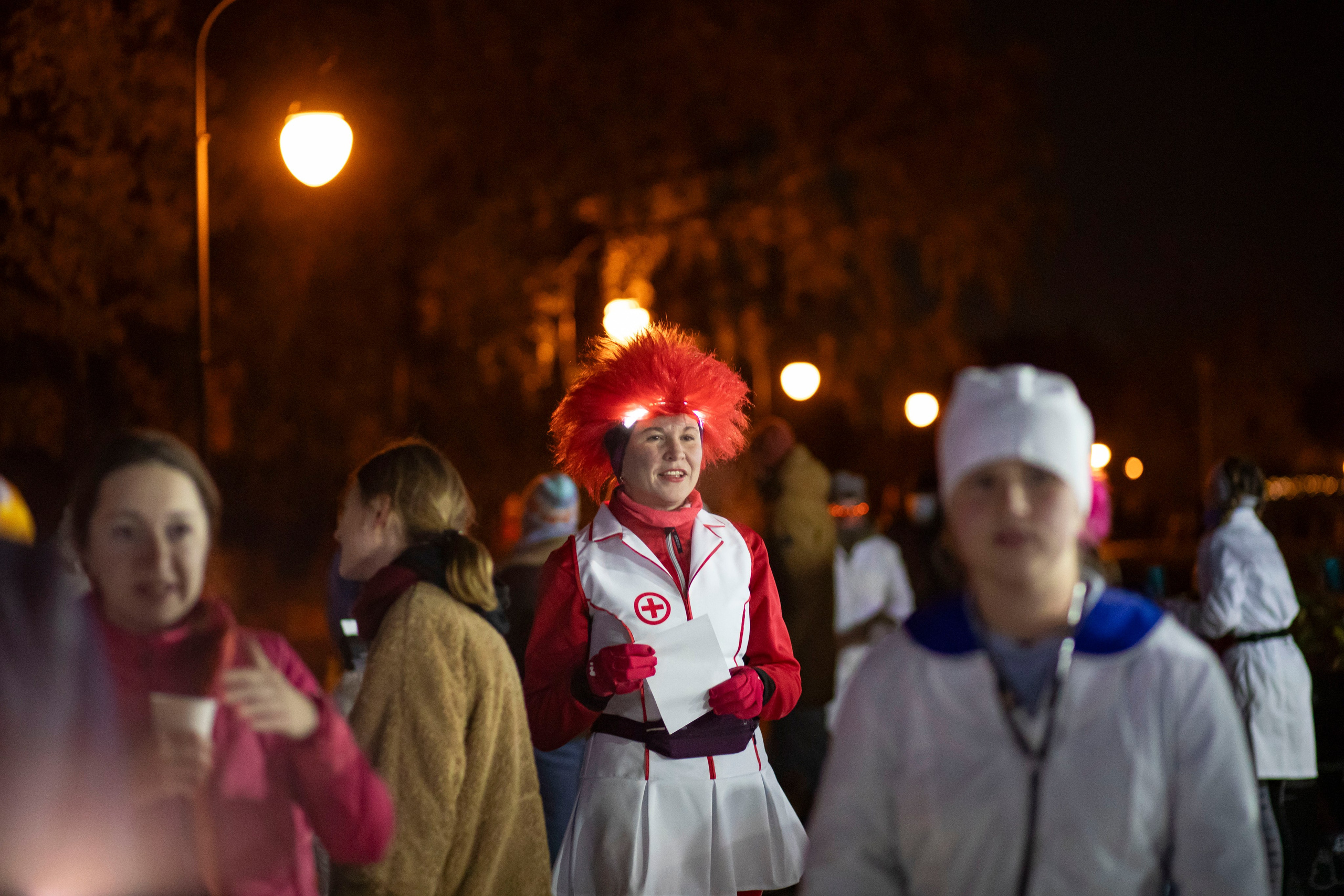 Парковые забеги Ангарские пруды, ночная тема 22 октября 2023 г. Фотограф Сергей Ловкий