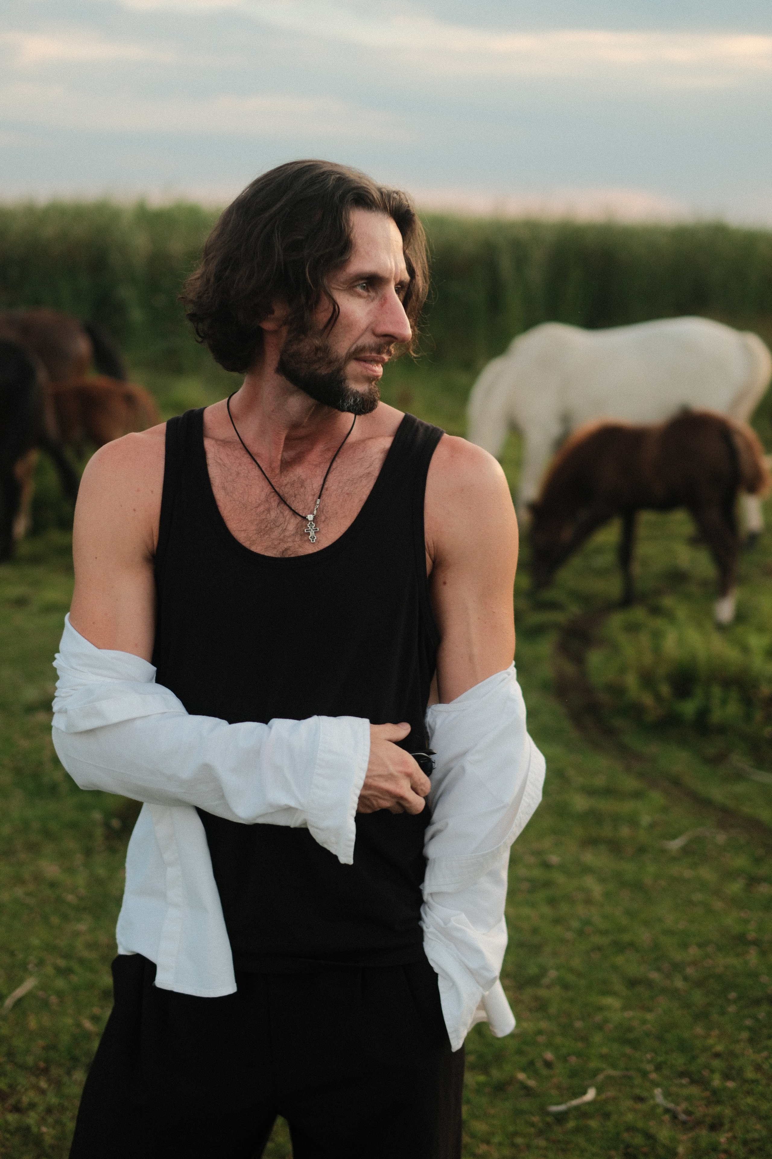 В поле с конём. Фотограф/Видеограф из Саратова