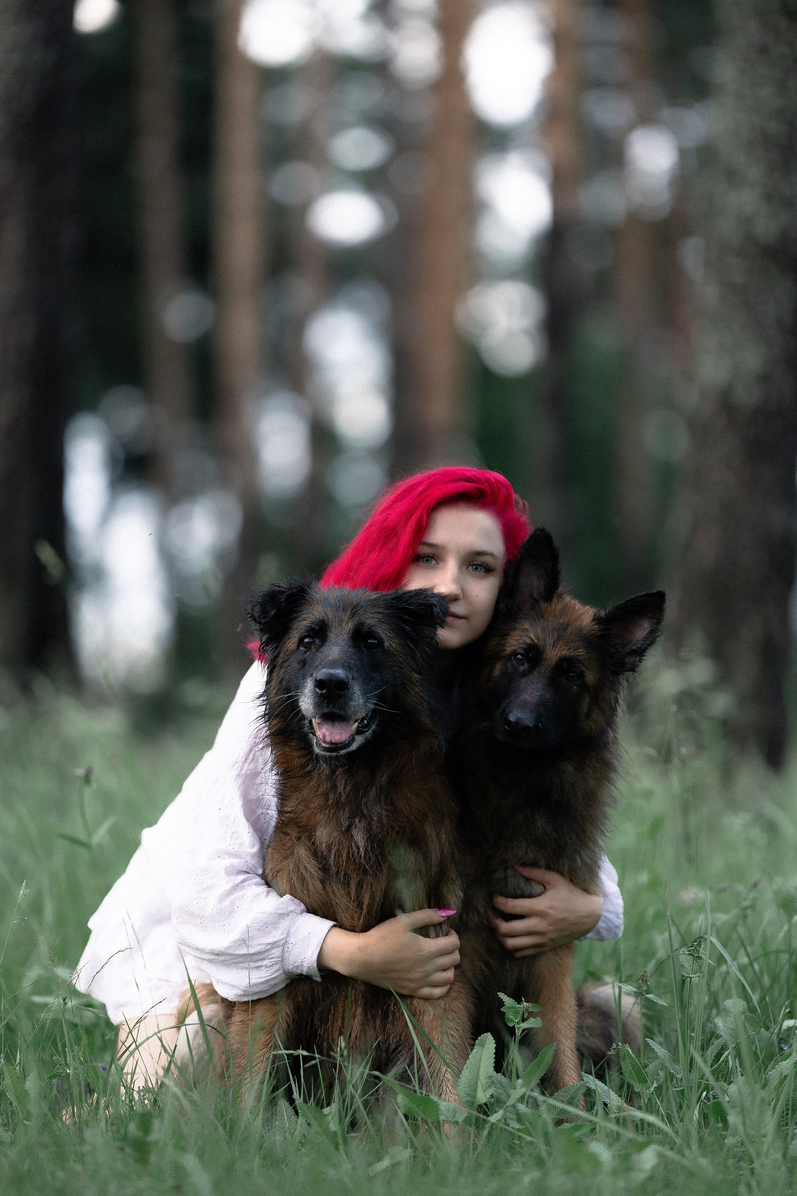 Алена, Фанни и Фрея. Фотограф и видеограф анималист Аганина Дарья