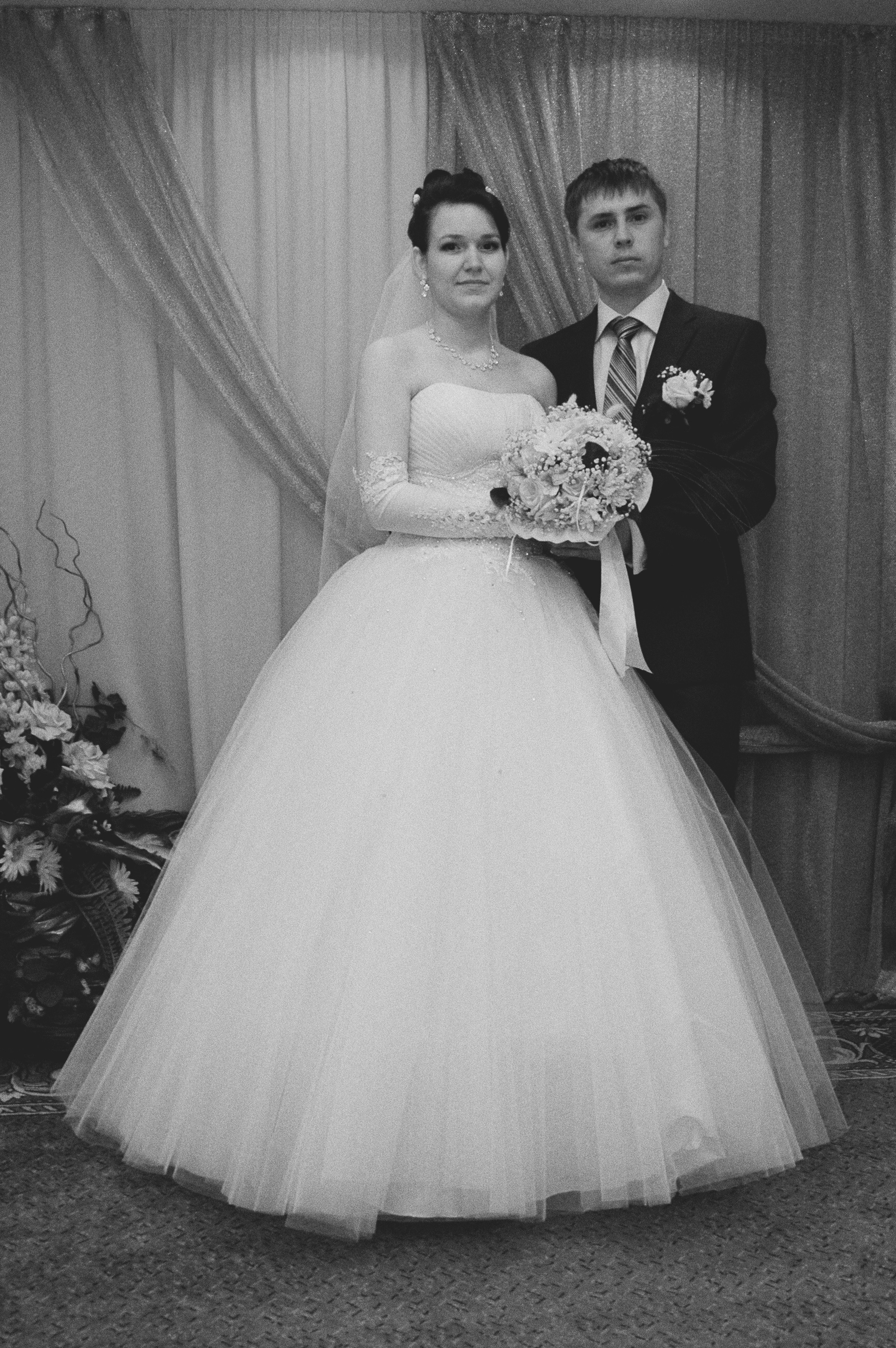 Кирилл и Анна. Свадьба в черно-белых фотографиях. Фотограф в городе Электросталь Ногинск Москва — Алексей Закхеев