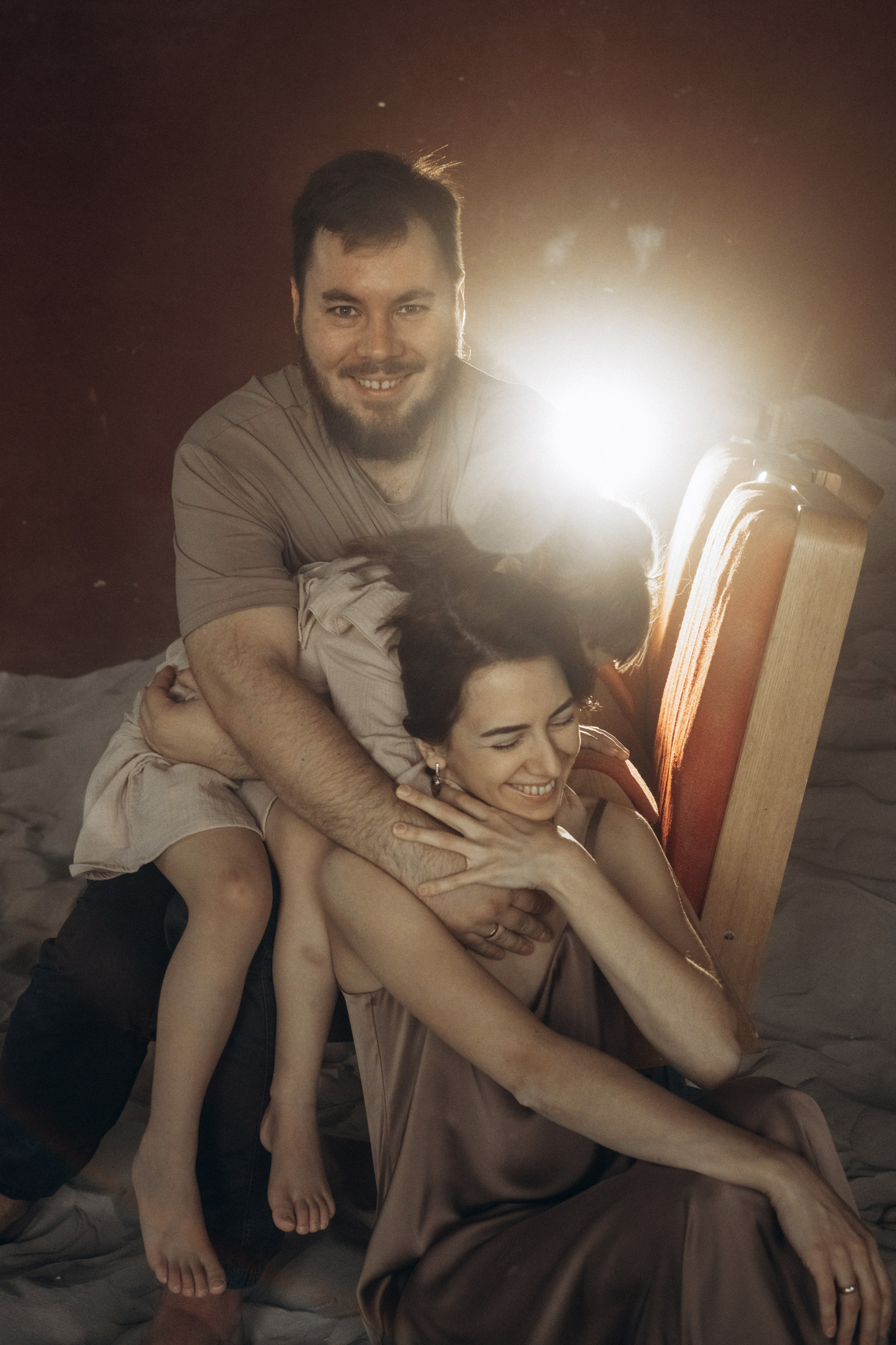 Семейная фотосессия в студии. Семейный и детский фотограф в Санкт-Петербурге