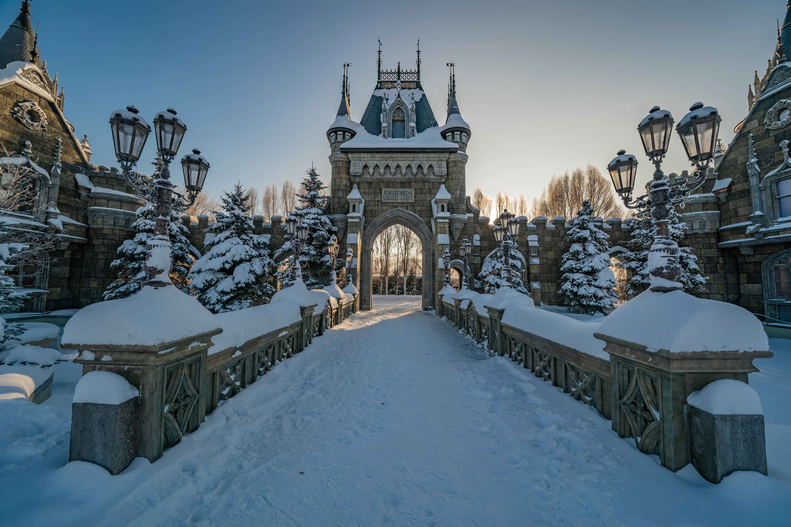 Новогодняя фотосессия в Замке Гарибальди. Фотограф Батурин Денис — Фотосессия в Замке Гарибальди