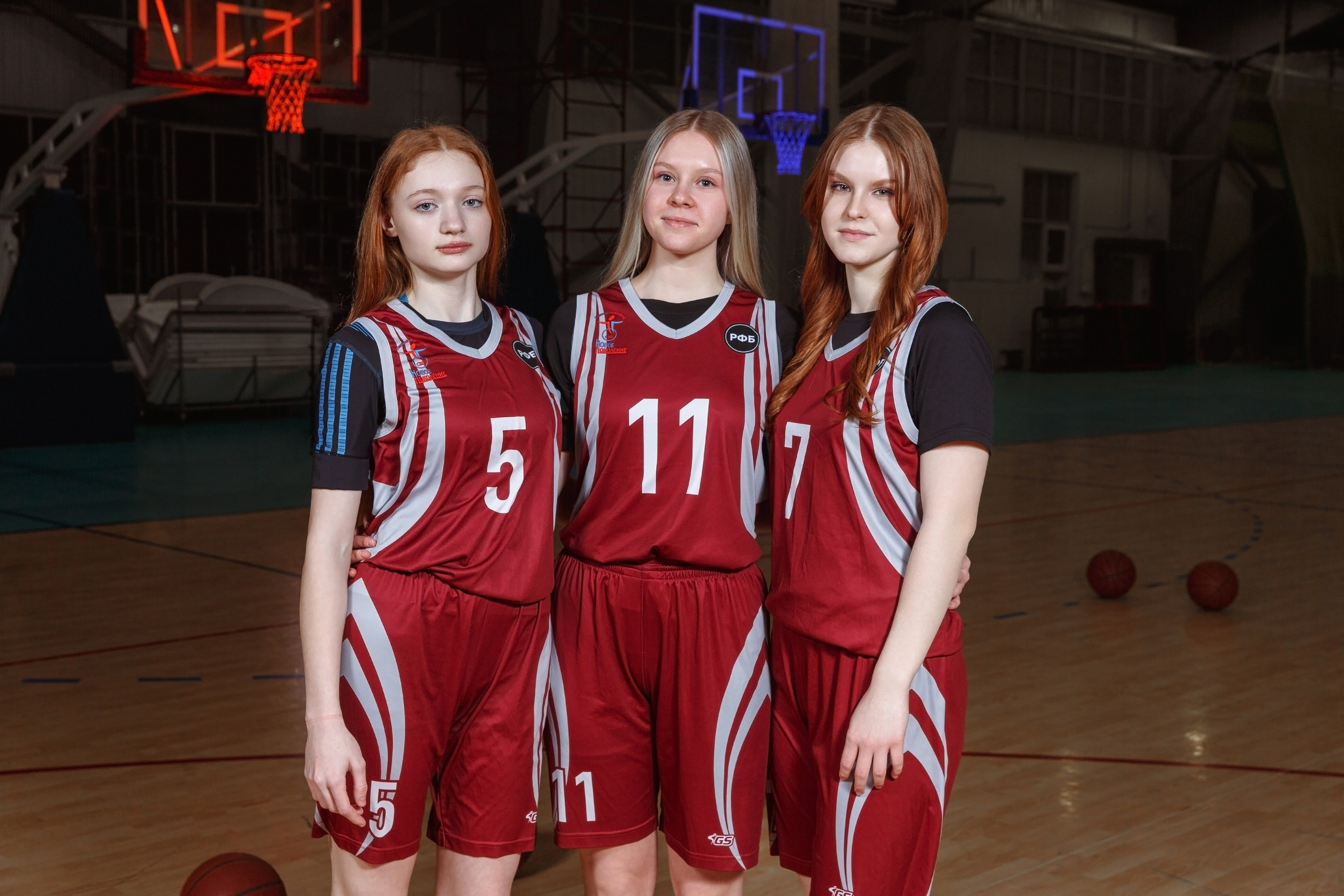 Женская баскетбольная команда. Спортивный фотограф Нижний Новгород. 