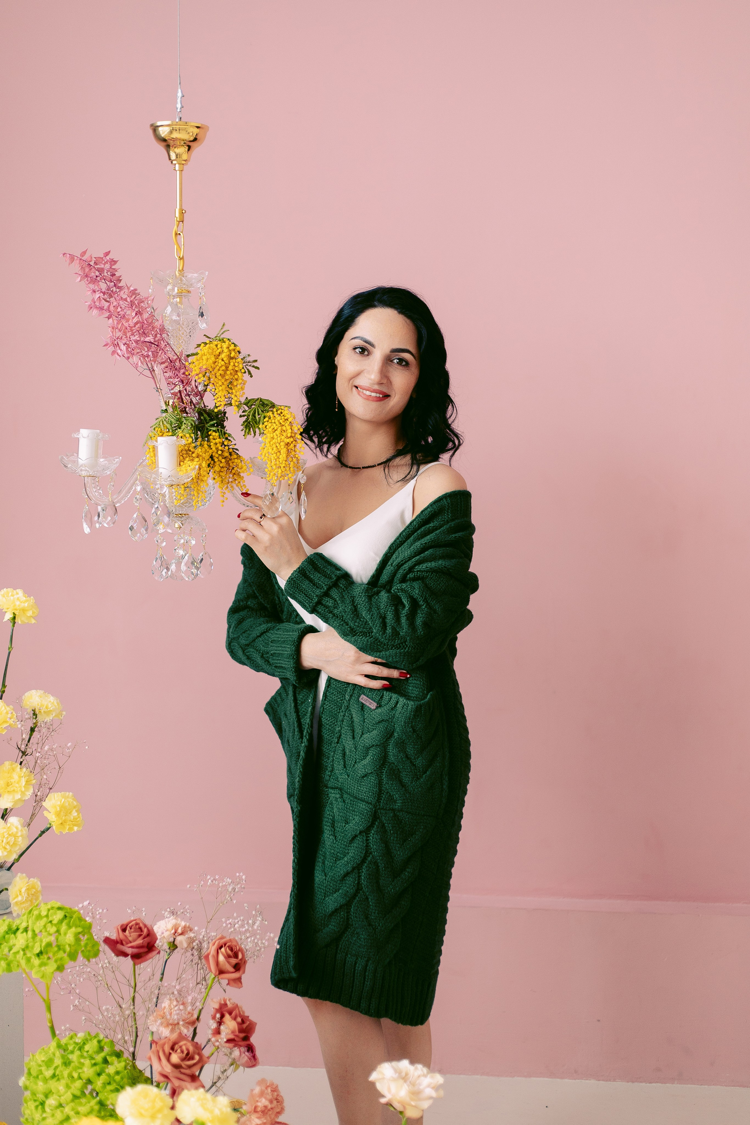 Цветочная фотосессия в фотостудии. Семейная фотосессия. Фотограф в Санкт-Петербурге, Анна Скворцова