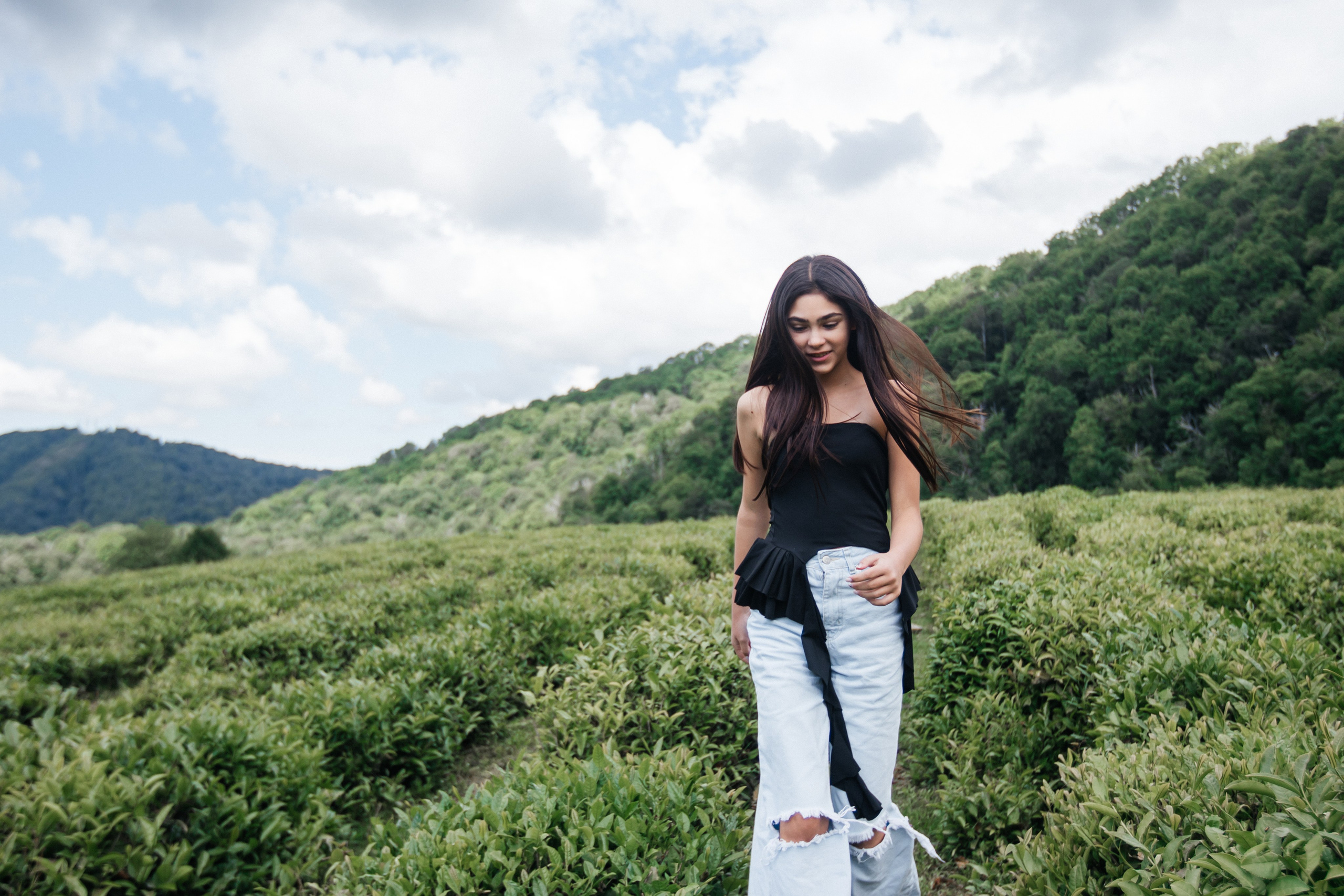 Tea plantation. Efimova Model Agency