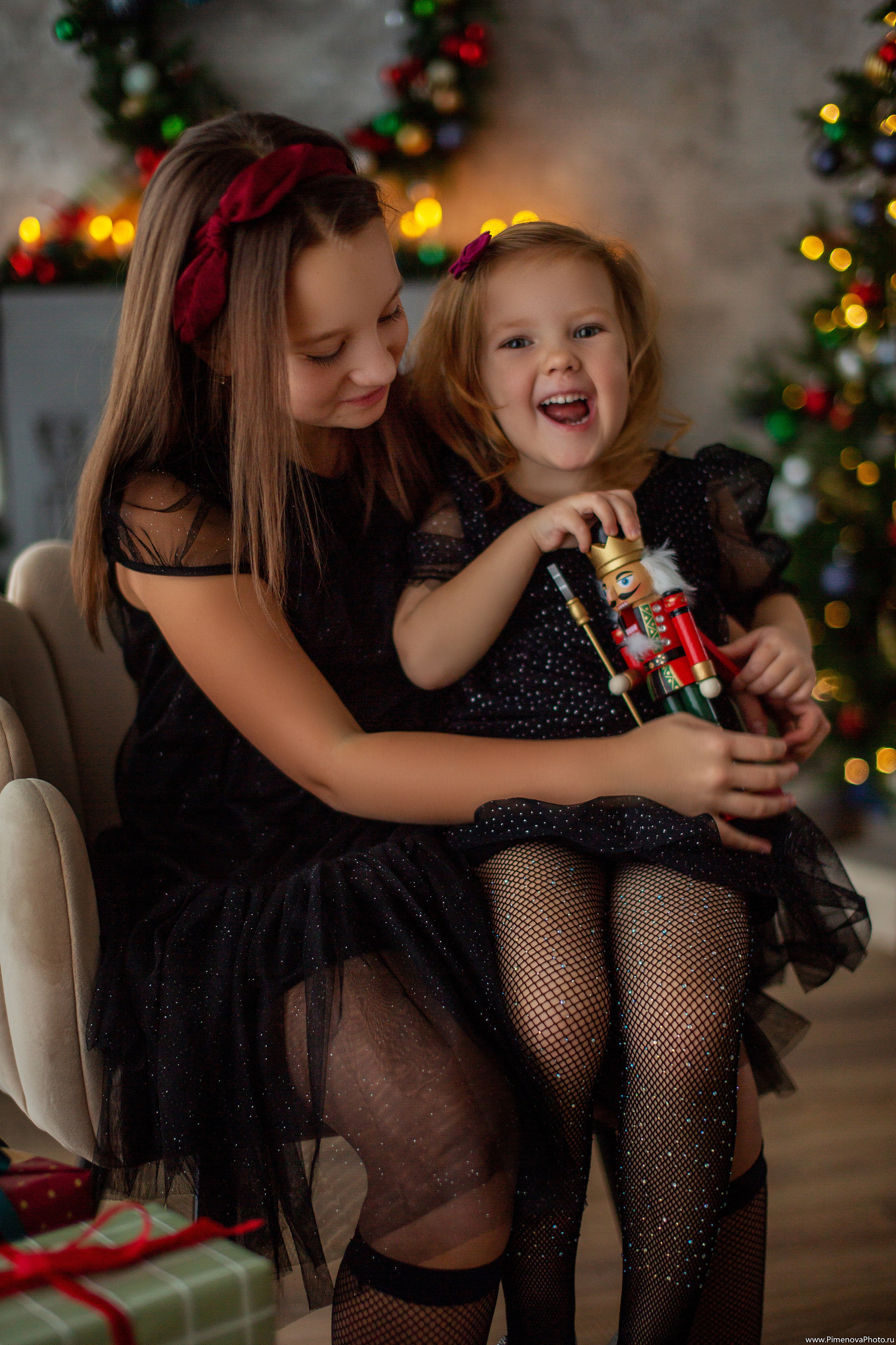 Новогодняя сказка Вари и Маруси, 2024. Семейный и детский фотограф в Петрозаводске