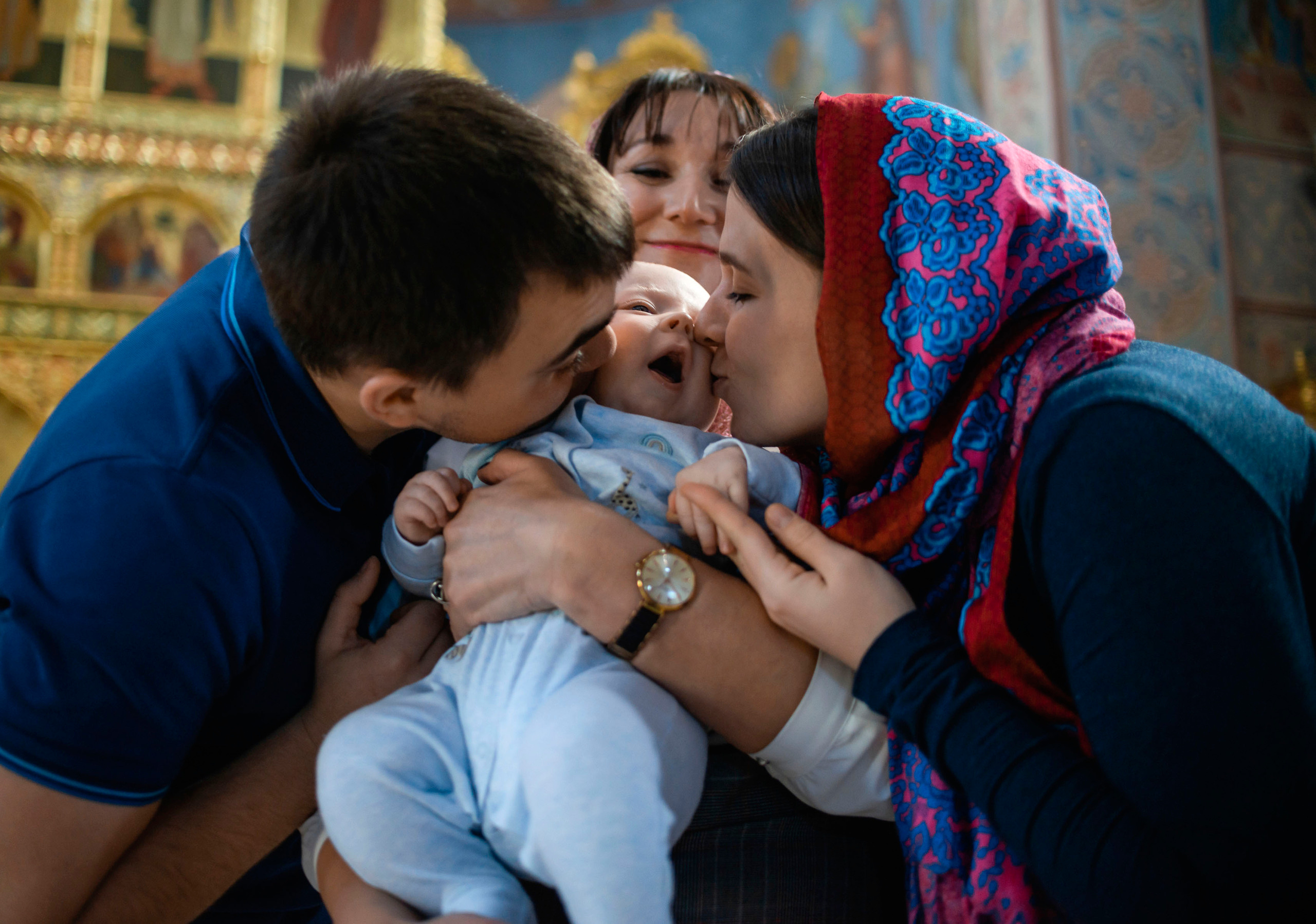Крещение Артёма. Семейный и свадебный фотограф в Москве и Подмосковье Еремина Александр
