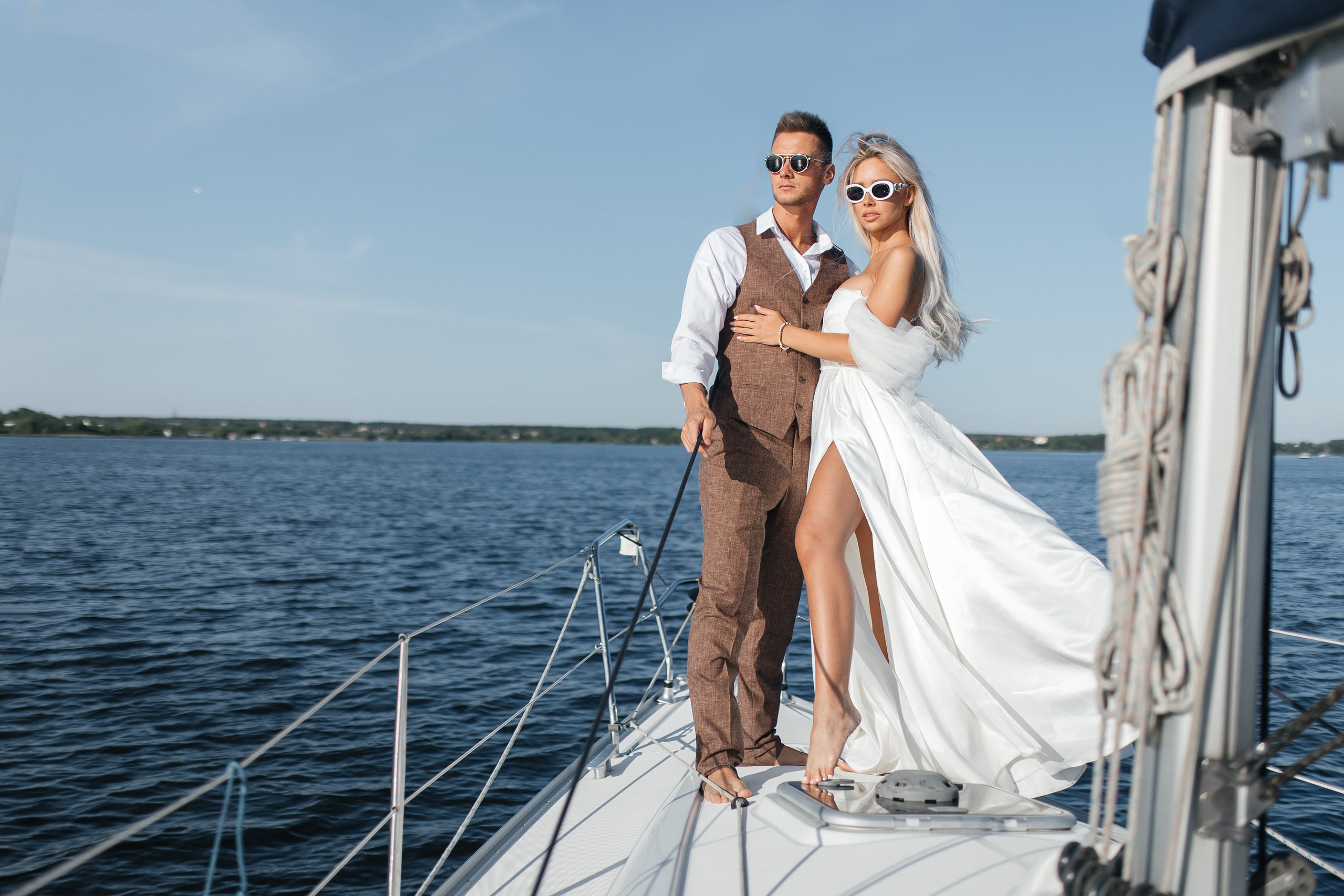 Яхта. Фотограф Антон Стренковский. Свадебная хроника в Москве